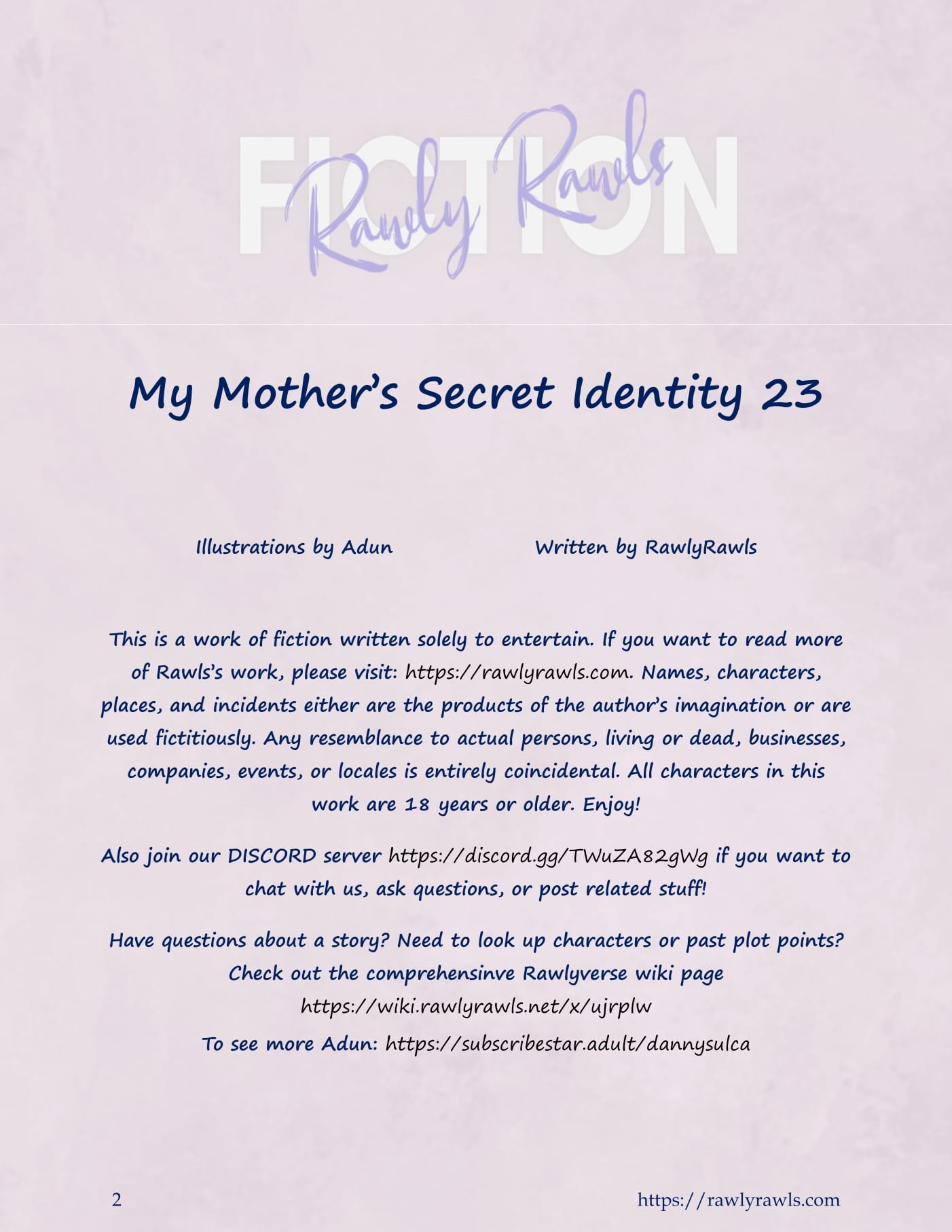 My Mother's Secret Identity [Adun | Danny Sulca , RawlyRawls] 23 . My Mother's Secret Identity - Chapter 23 [Adun | Danny Sulca , RawlyRawls] – page 2