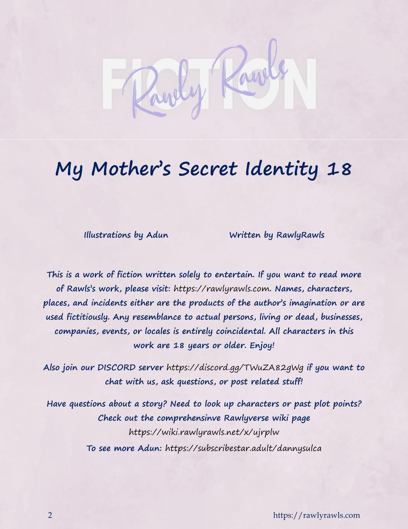 My Mother's Secret Identity [Adun | Danny Sulca , RawlyRawls] 18 . My Mother's Secret Identity - Chapter 18 [Adun , RawlyRawls] – page 2