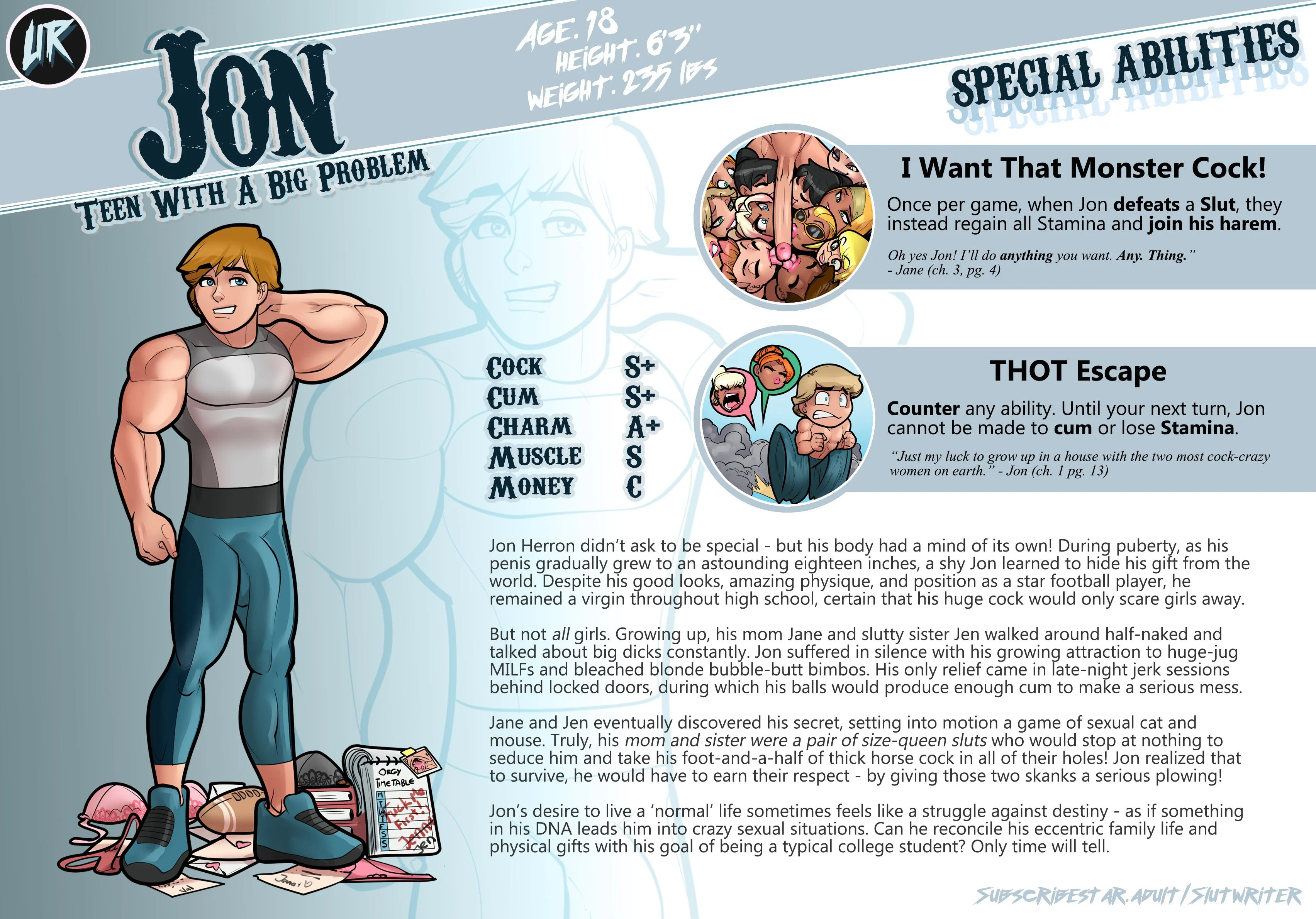 My Mom And Sister Are Size Queen Sluts [Rabies T Lagomorph] 0.1 . My Mom And Sister Are Size Queen Sluts - Character Sheets - [Rabies T Lagomorph] – page 9