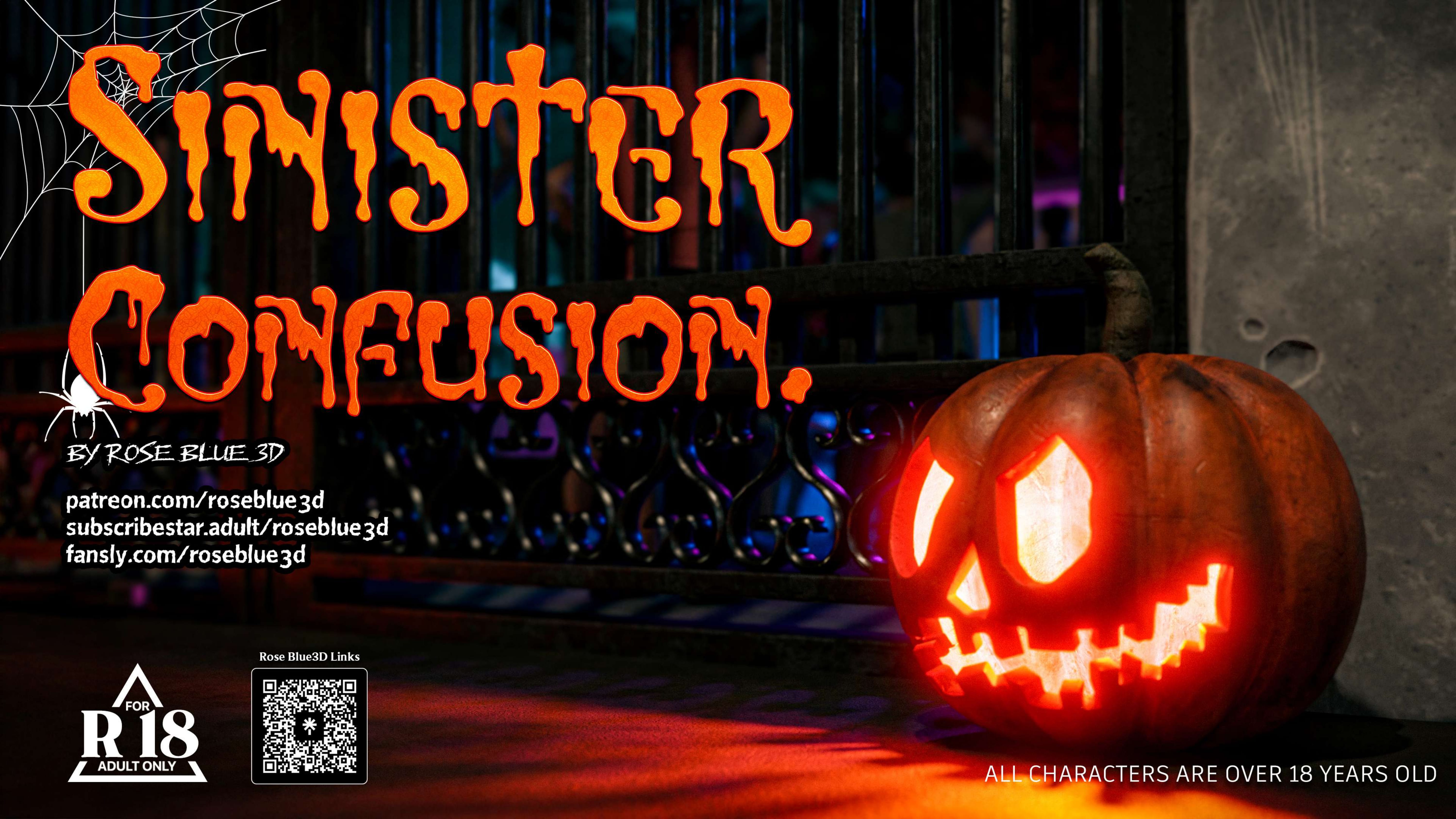 My Neighbor's Widow [Rose Blue 3D] 47.5 . My Neighbor's Widow - Halloween Special - Chapter 47.5 [Rose Blue 3D] – page 1