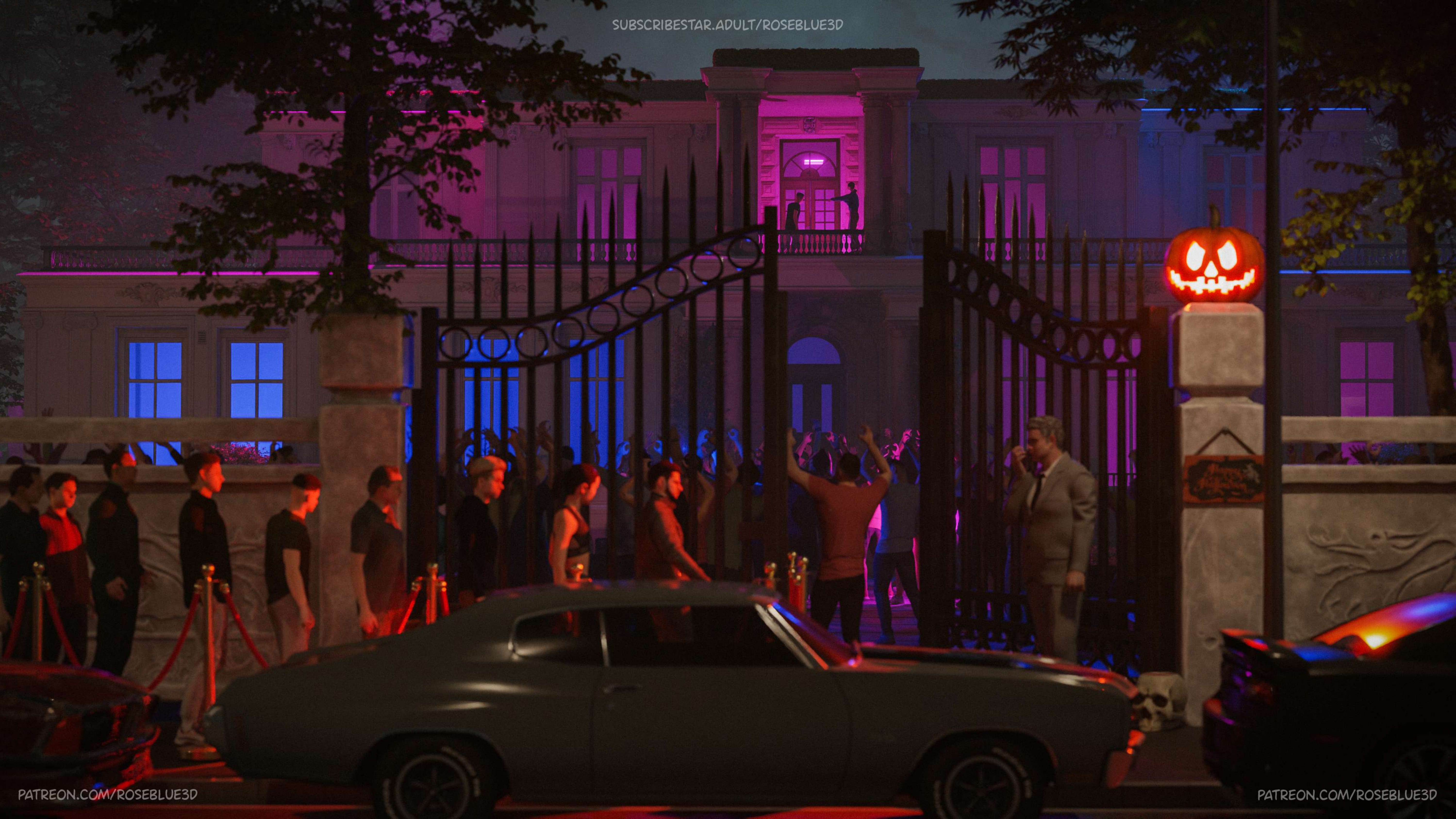 My Neighbor's Widow [Rose Blue 3D] 47.5 . My Neighbor's Widow - Halloween Special - Chapter 47.5 [Rose Blue 3D] – page 4