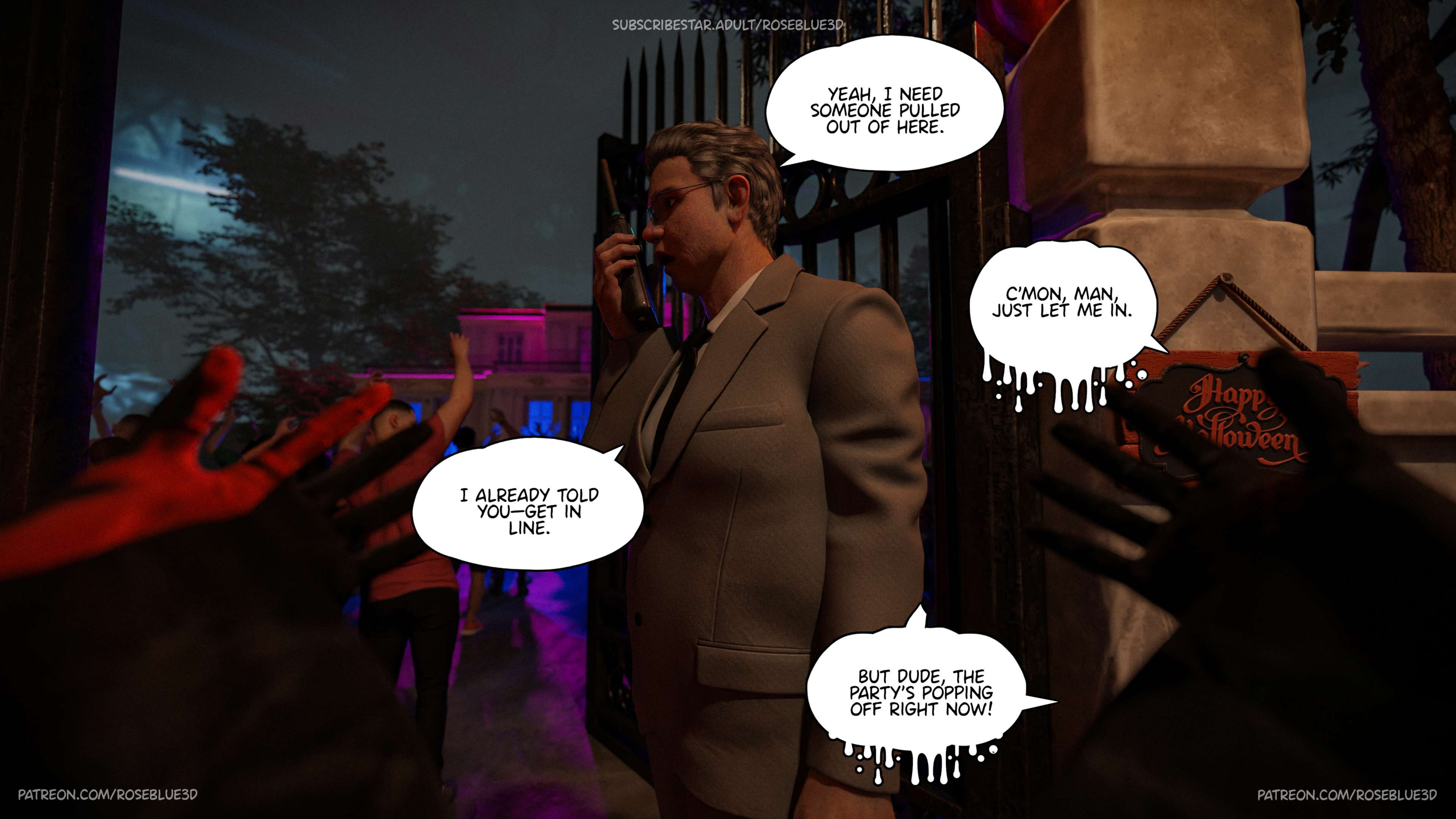 My Neighbor's Widow [Rose Blue 3D] 47.5 . My Neighbor's Widow - Halloween Special - Chapter 47.5 [Rose Blue 3D] – page 5