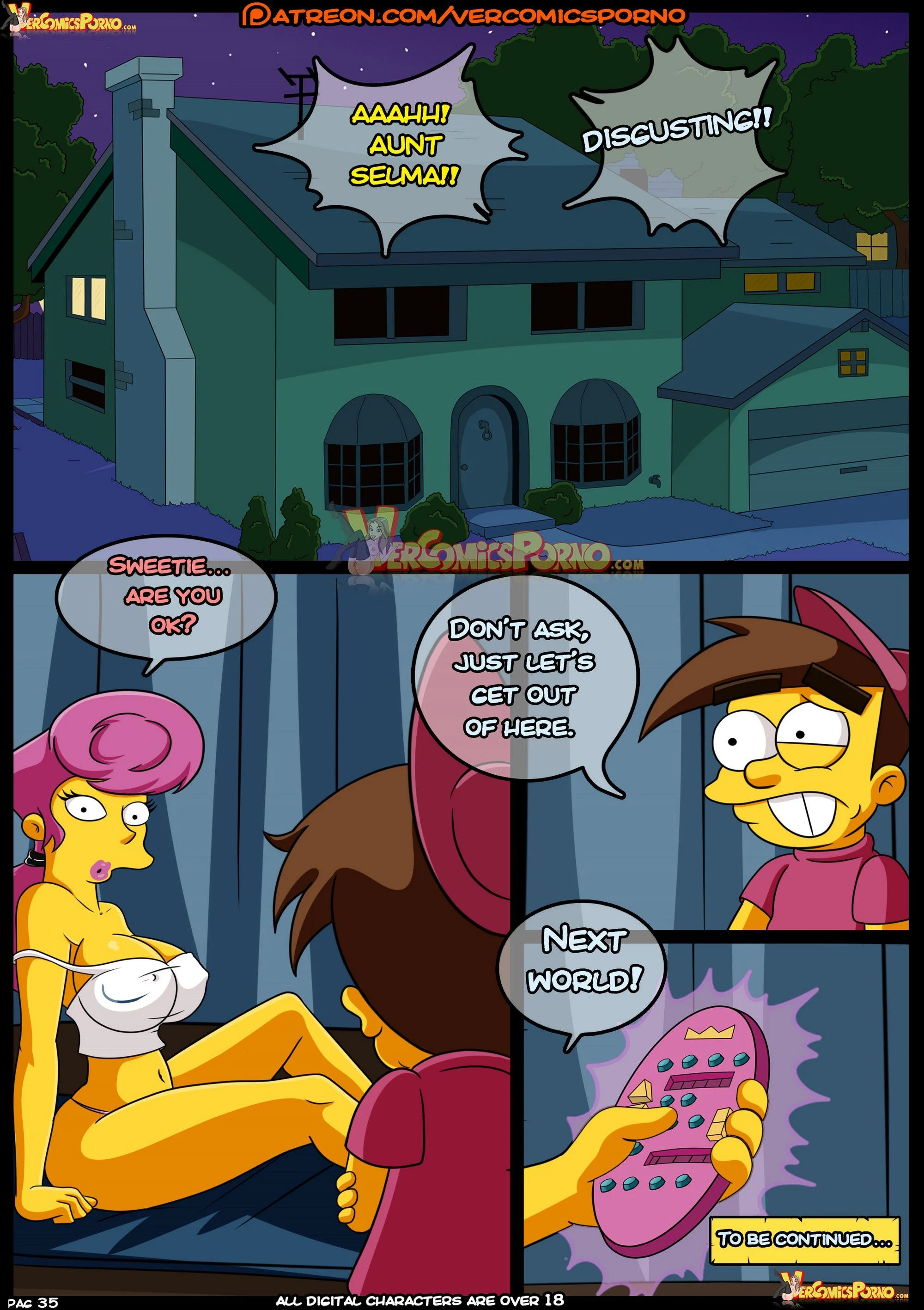 MILF Catcher's (Various) [Croc] 2 . MILF Catcher's - Chapter 2 (The Fairly OddParents , Dexter's Laboratory , The Simpsons) [Croc] – page 36