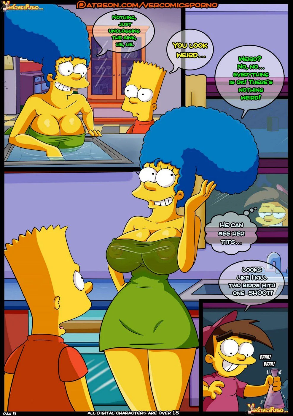 MILF Catcher's (Various) [Croc] 2 . MILF Catcher's - Chapter 2 (The Fairly OddParents , Dexter's Laboratory , The Simpsons) [Croc] – page 6