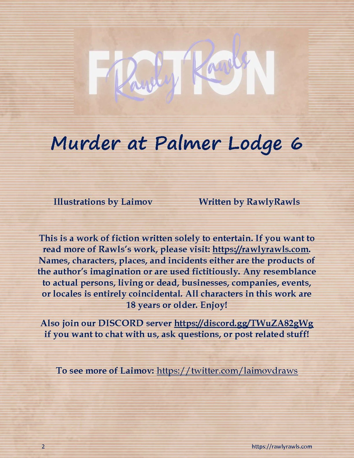 Murder At Palmer Lodge [Laimov , RawlyRawls] 6 . Murder At Palmer Lodge - Chapter 6 [Laimov , RawlyRawls] – page 2