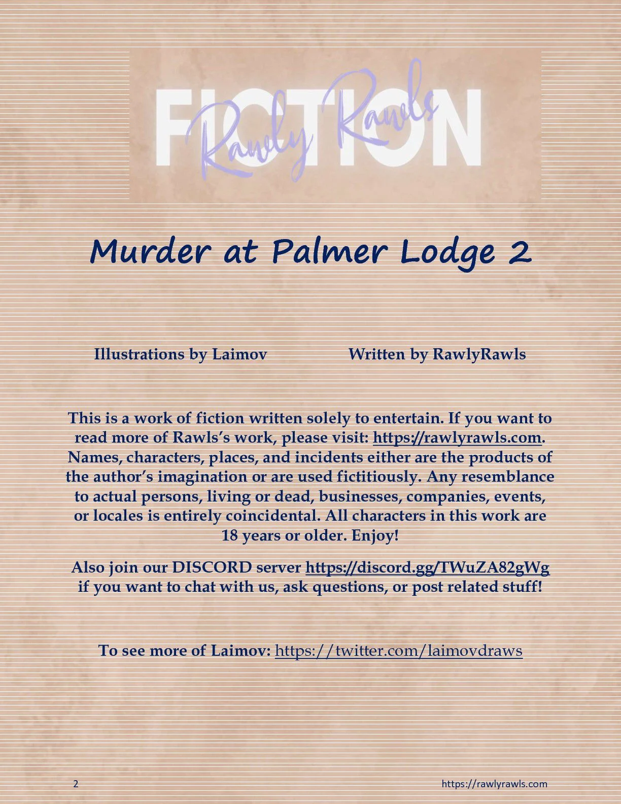 Murder At Palmer Lodge [Laimov , RawlyRawls] 2 . Murder At Palmer Lodge - Chapter 2 [Laimov , RawlyRawls] – page 2