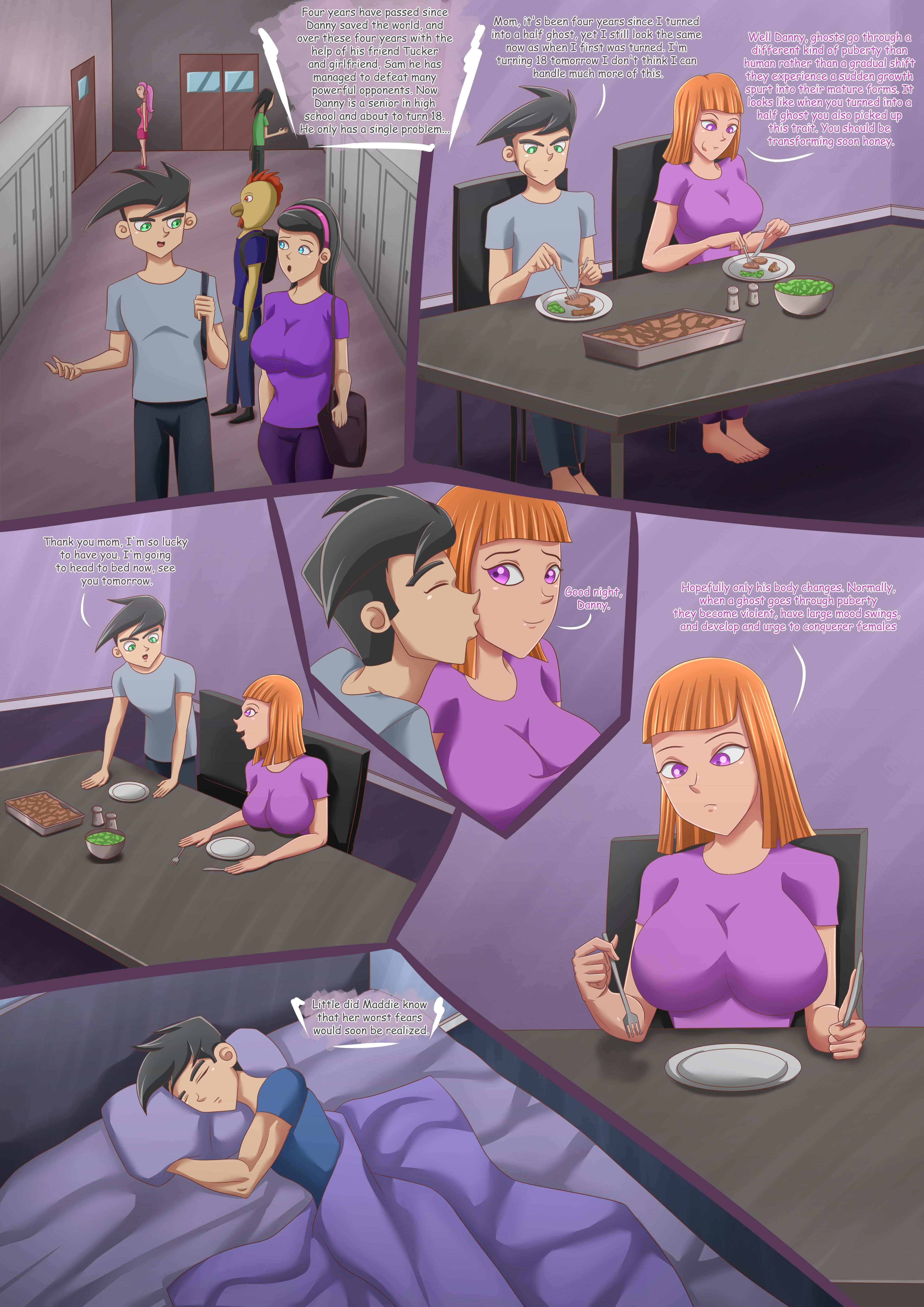 Danny's Growth Spurt (Danny Phantom) [Magnificent Sexy Gals] 1 . Danny's Growth Spurt - Chapter 1 (Danny Phantom) [Magnificent Sexy Gals] – page 2