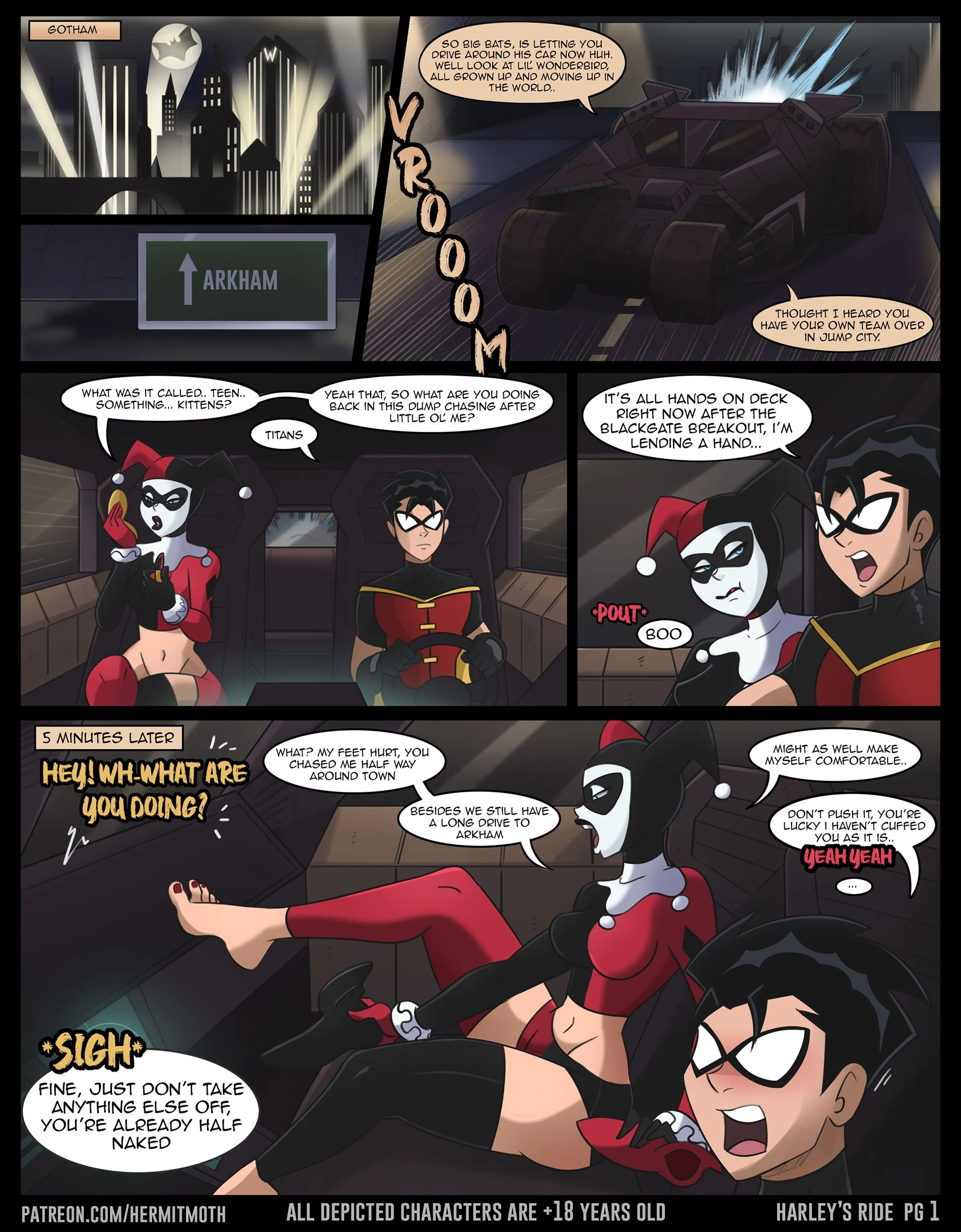 Harley's Ride (Batman) [Hermit Moth] 1 . Harley's Ride - Chapter 1 (Batman) [Hermit Moth] – page 1