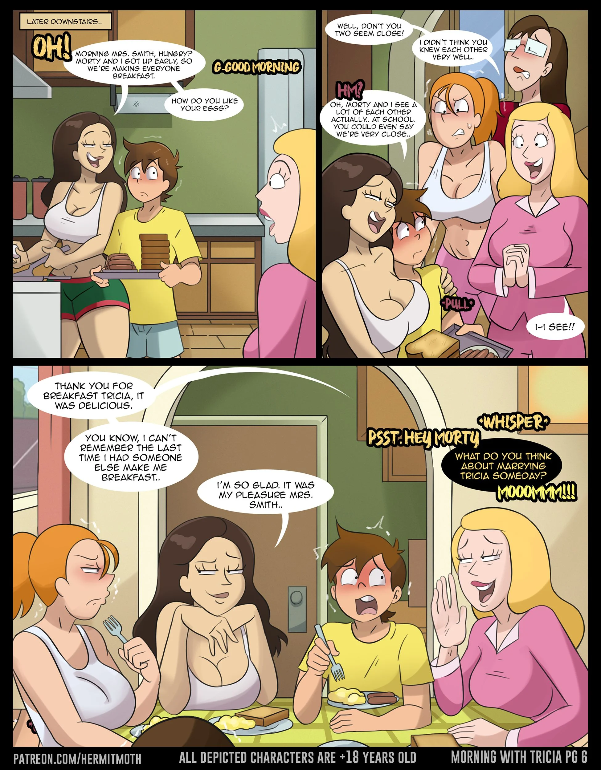 Aw Jeez Tricia (Rick and Morty) [Hermit Moth] 2 . Morning With Tricia - Chapter 2 (Rick and Morty) [Hermit Moth] – page 6