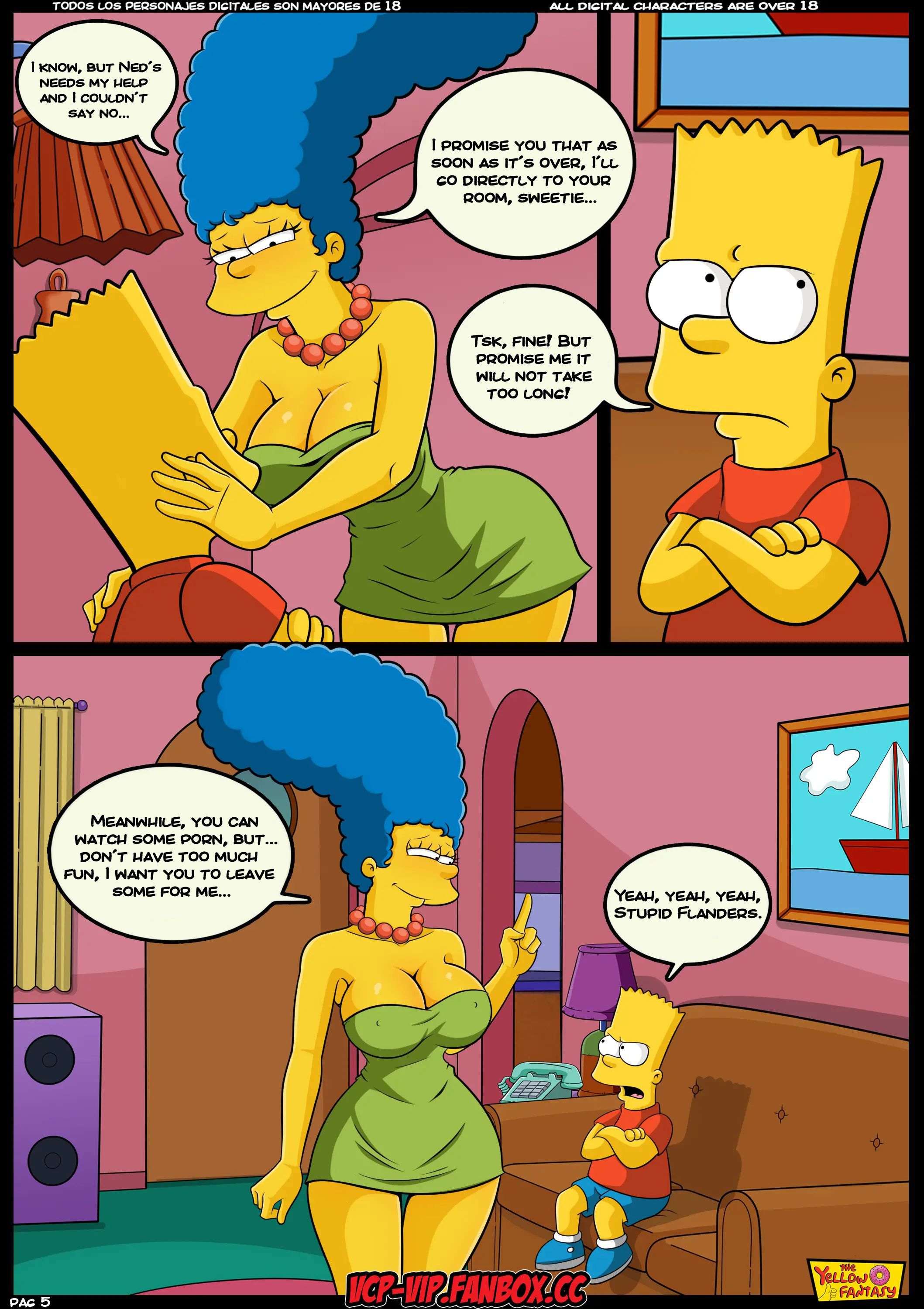 The Pastime (The Simpsons) [The Yellow Fantasy , Croc] 9 . Babysitting Without Babysitting - Chapter 9 (The Simpsons) [The Yellow Fantasy] – page 6