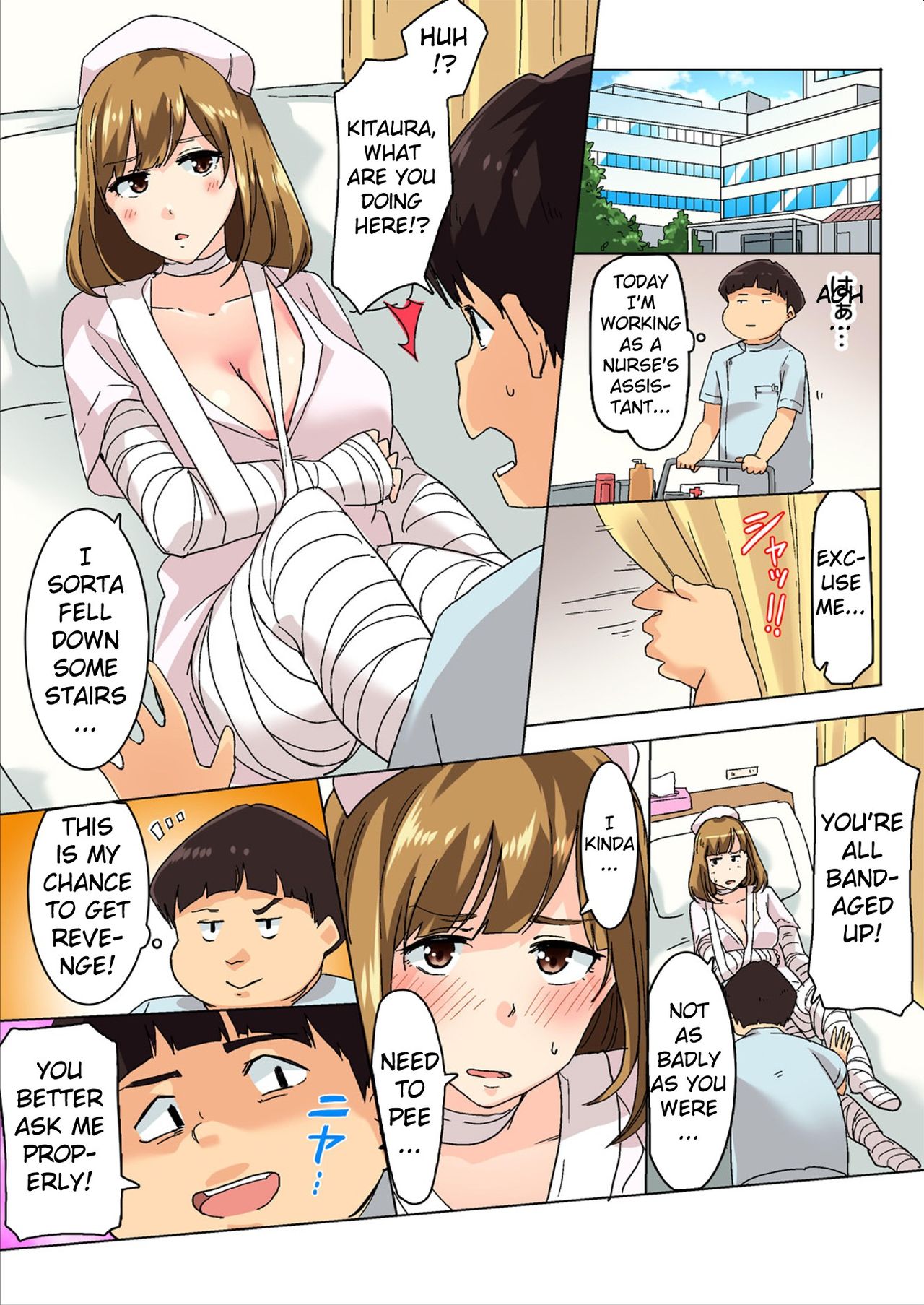 Agonizing Edging Treatment by the Sundome Nurse!? This Isn't Sex, It's an Injection [Wakamatsu] Chapter 1 – page 37