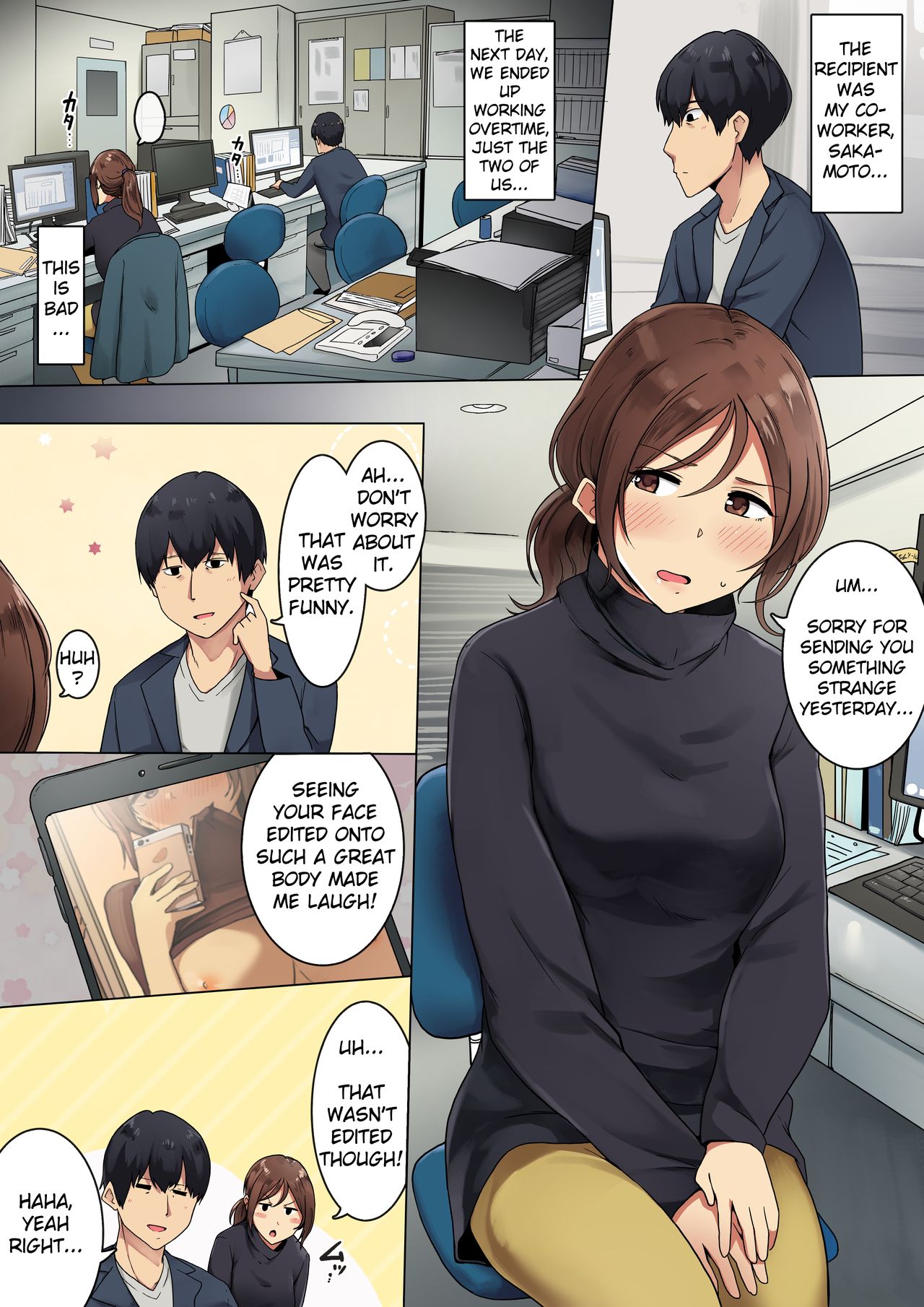A Story About the Girl Who Accidentally Sent Her Erotic Selfie [Wakamatsu] Chapter 1 – page 2