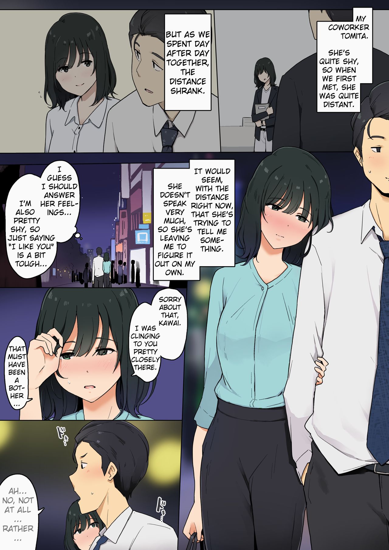 A Story About Having Close/Intimate Sex with My Shy Coworker Girl [Wakamatsu] Chapter 1 – page 4