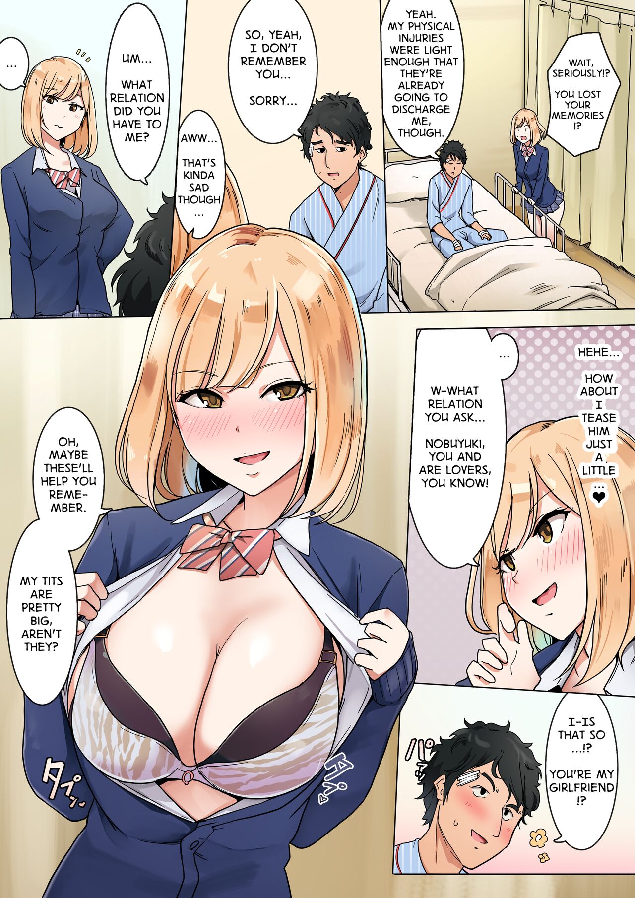 A Girl Pretending to be the Girlfriend of Her Friend Who Lost His Memories Chapter 1 – page 1