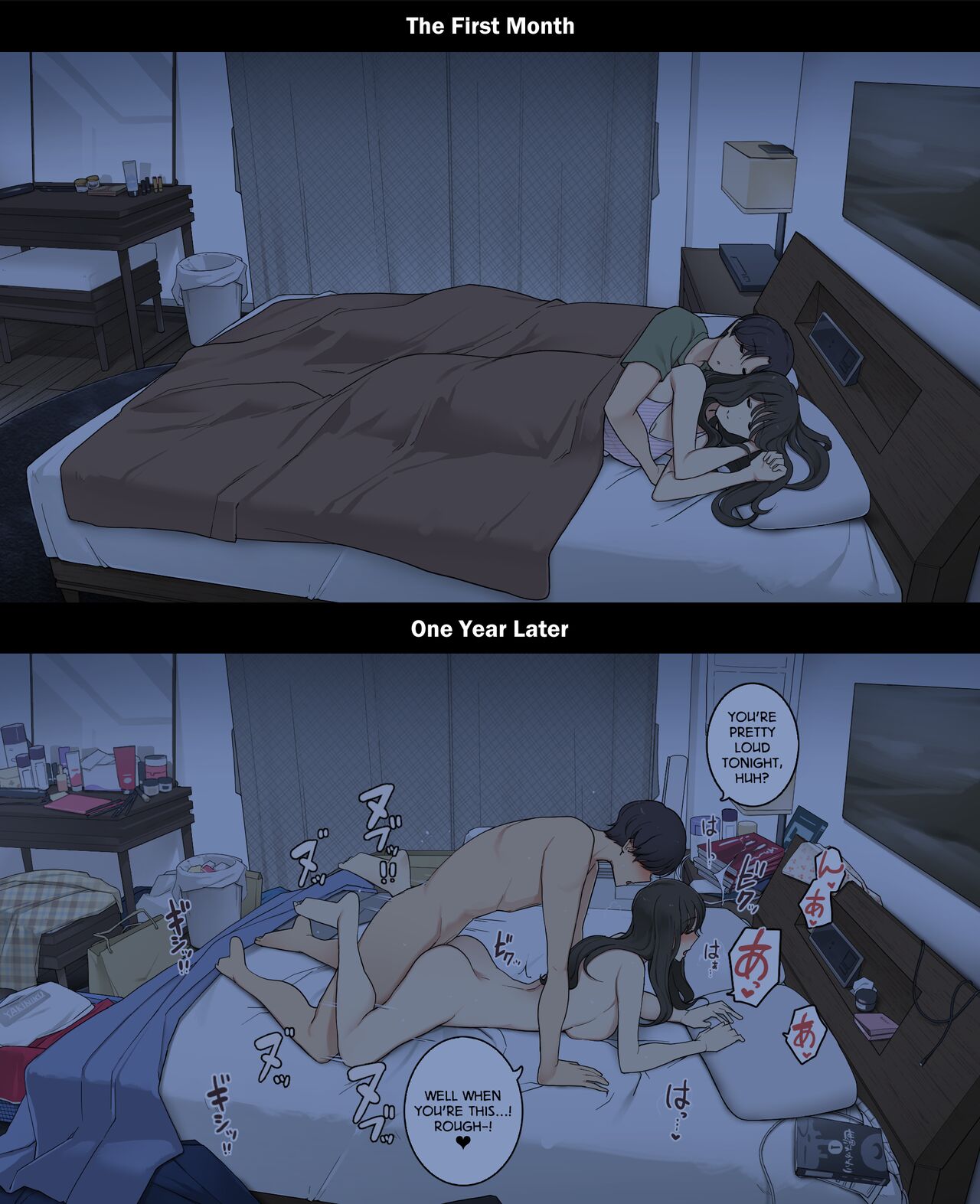 A Day in the Life of a Couple: Their First Month Living Together vs. One Year Later Chapter 1 – page 22