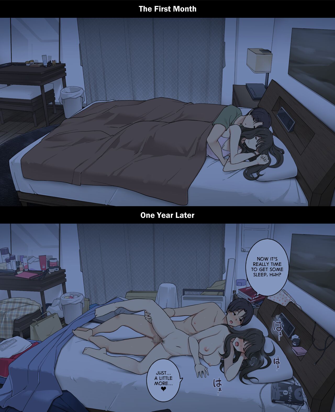 A Day in the Life of a Couple: Their First Month Living Together vs. One Year Later Chapter 1 – page 25