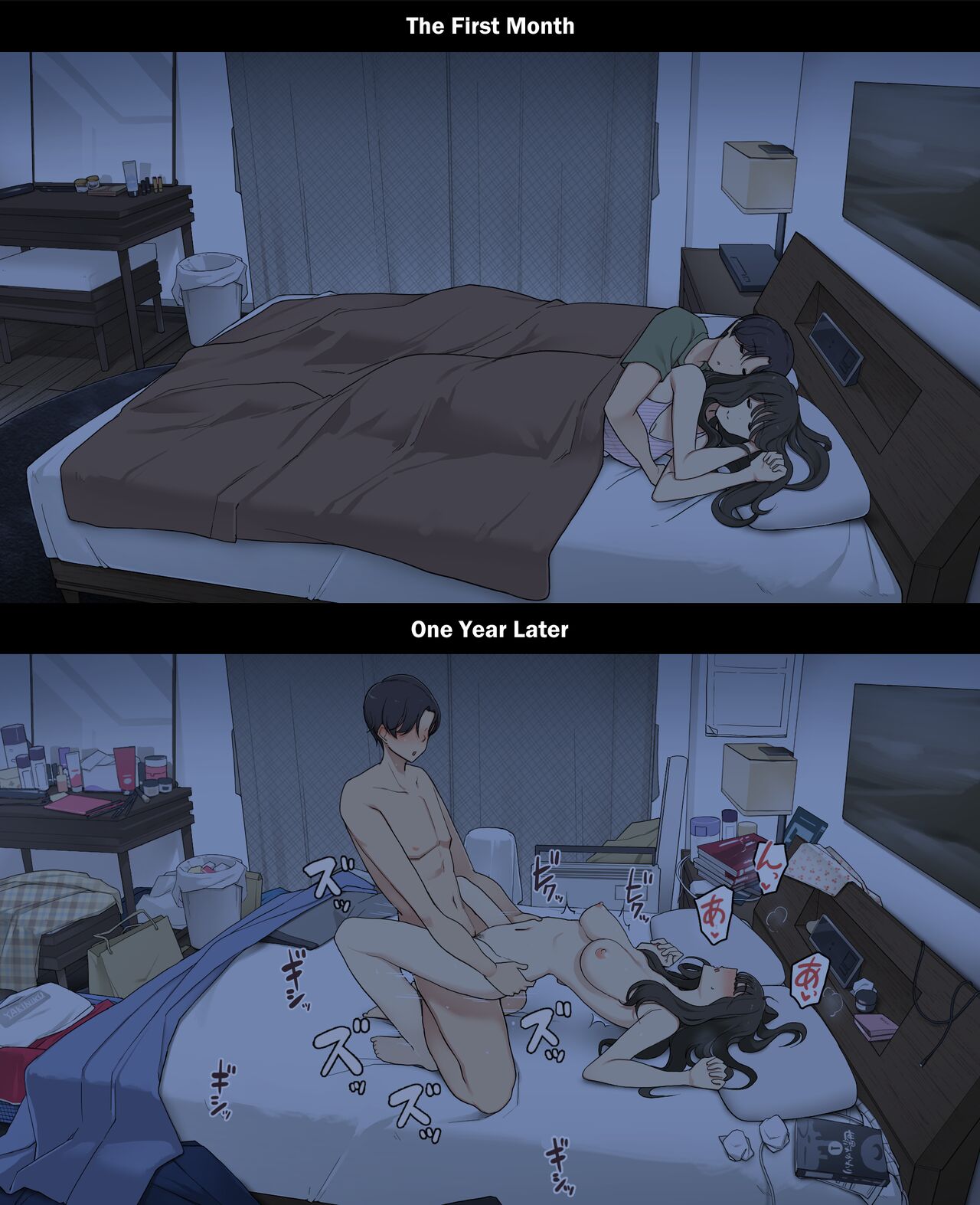 A Day in the Life of a Couple: Their First Month Living Together vs. One Year Later Chapter 1 – page 26