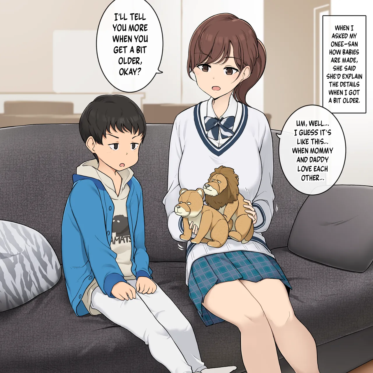 An Onee-san Who Teaches Me Step by Step How to Make a Baby (Wakamatsu) Chapter 1 – page 1