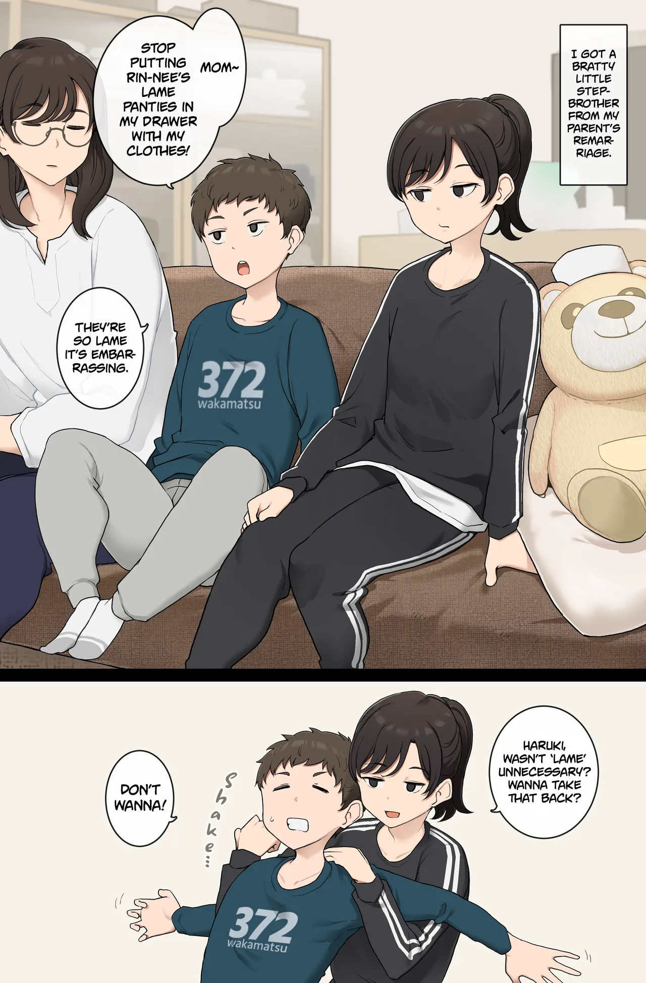 Older Step-sister Teaches Her Cheeky Little Step-brother a Lesson (Wakamatsu) Chapter 1 – page 1