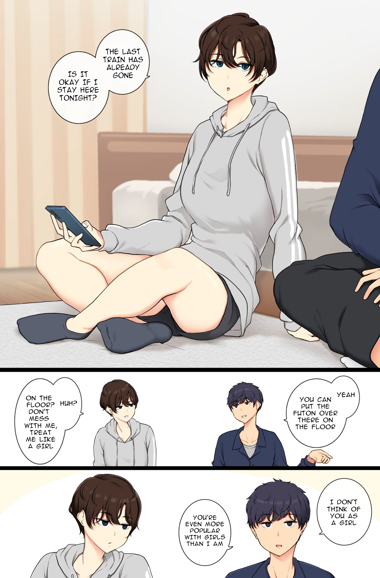 A boyish girl who will show you that she is female if you don't treat her like one (Wakamatsu) Chapter 1 – page 1