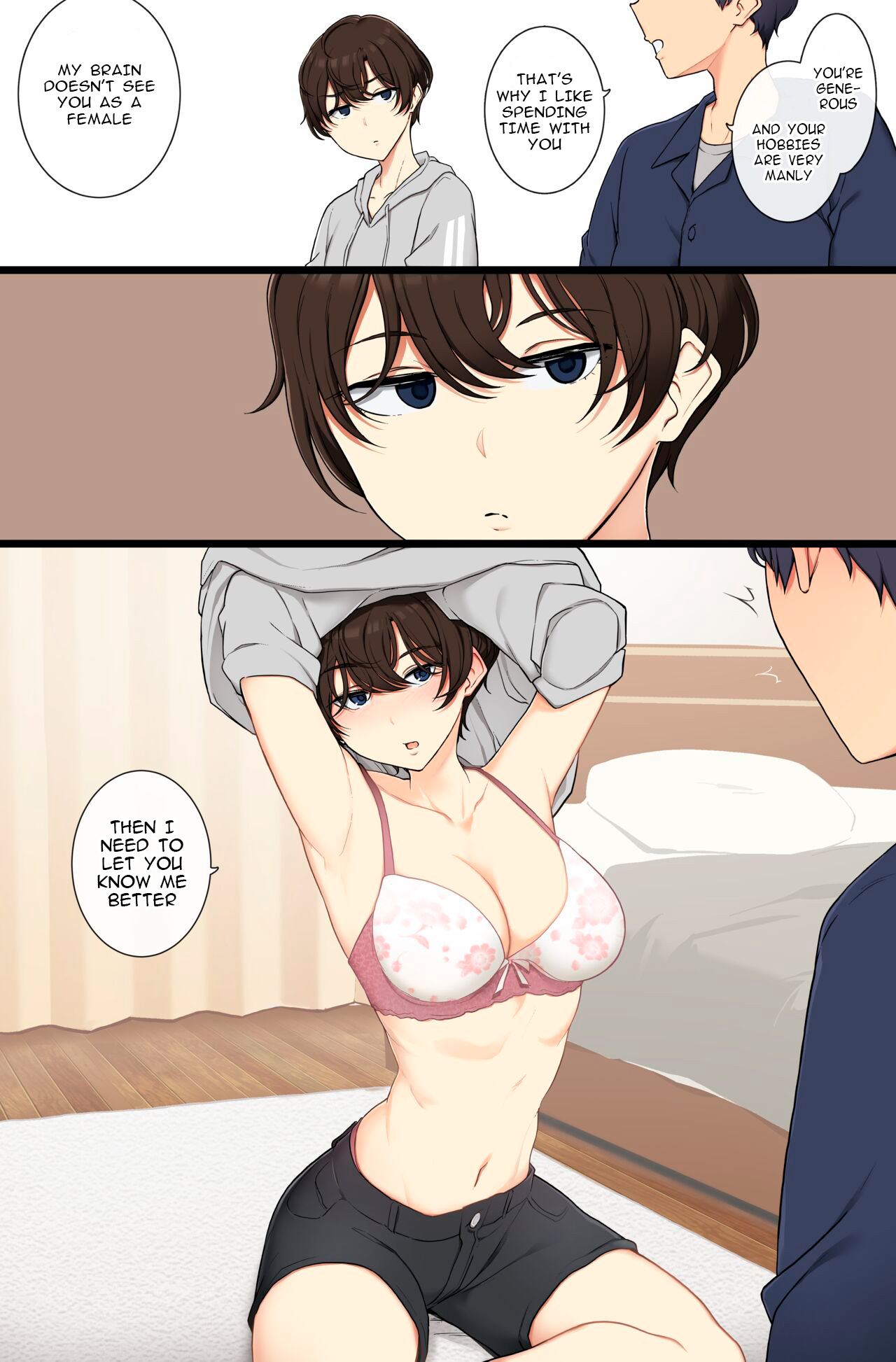 A boyish girl who will show you that she is female if you don't treat her like one (Wakamatsu) Chapter 1 – page 2