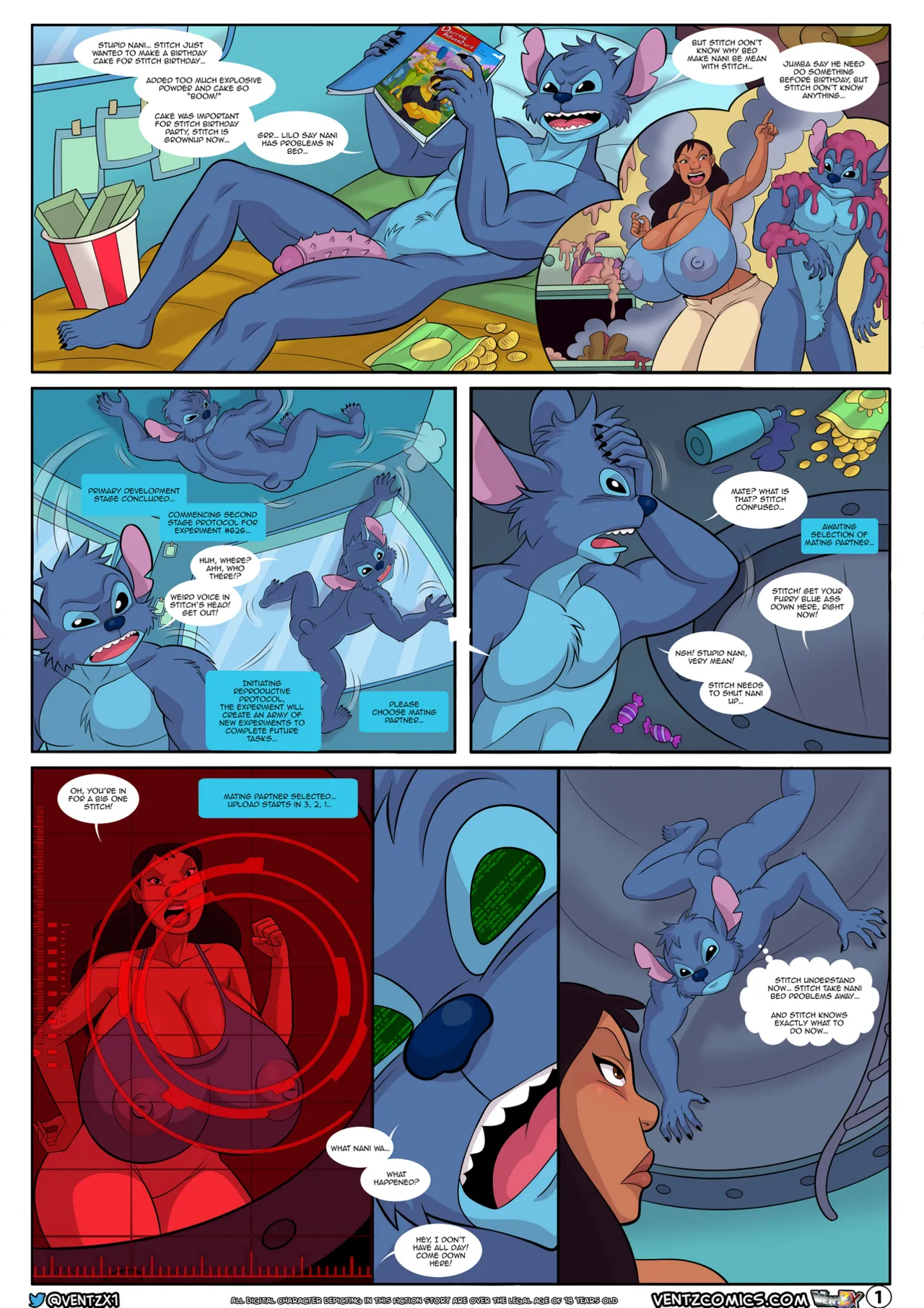 Stitch's New Glitch (Lilo & Stitch) [Arabatos] Chapter 1 – page 2