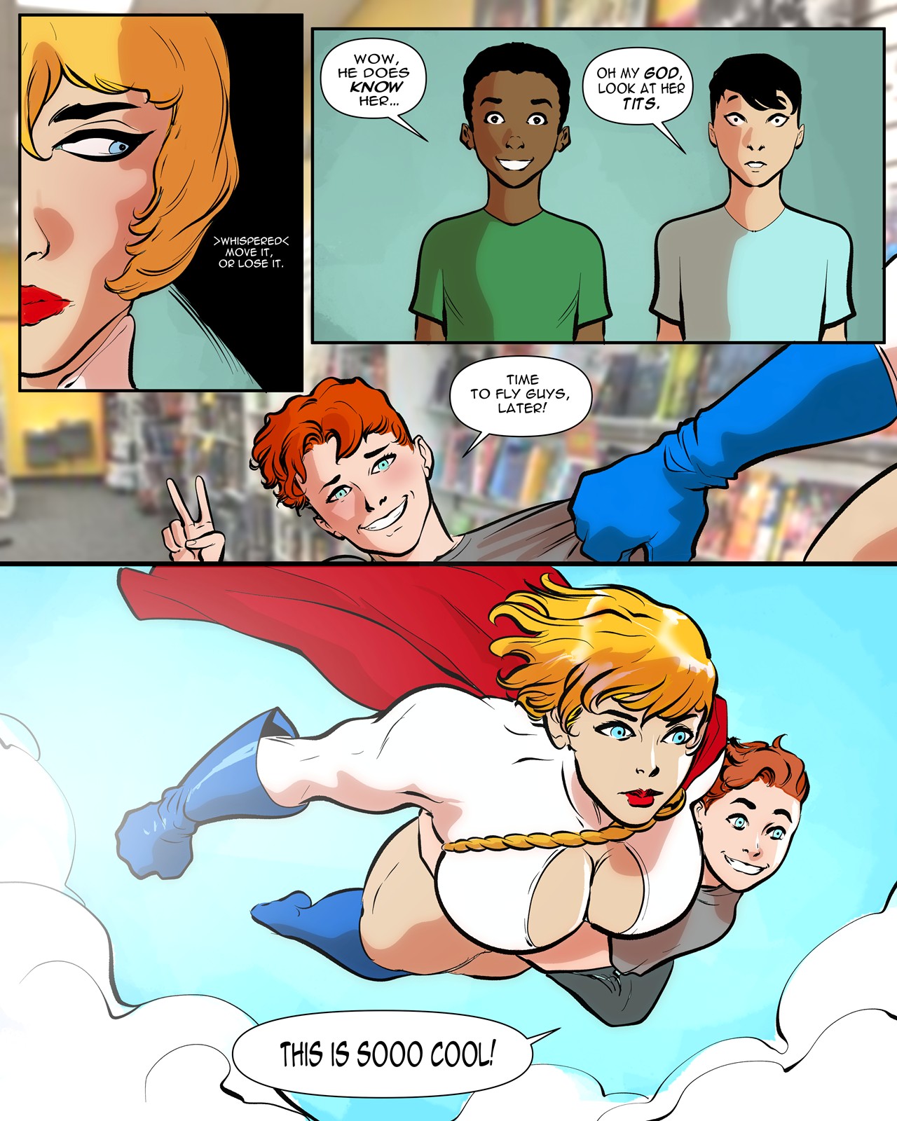 Power Girl Blackmailed (DC Comics) [Metrinome] Chapter 1 – page 11