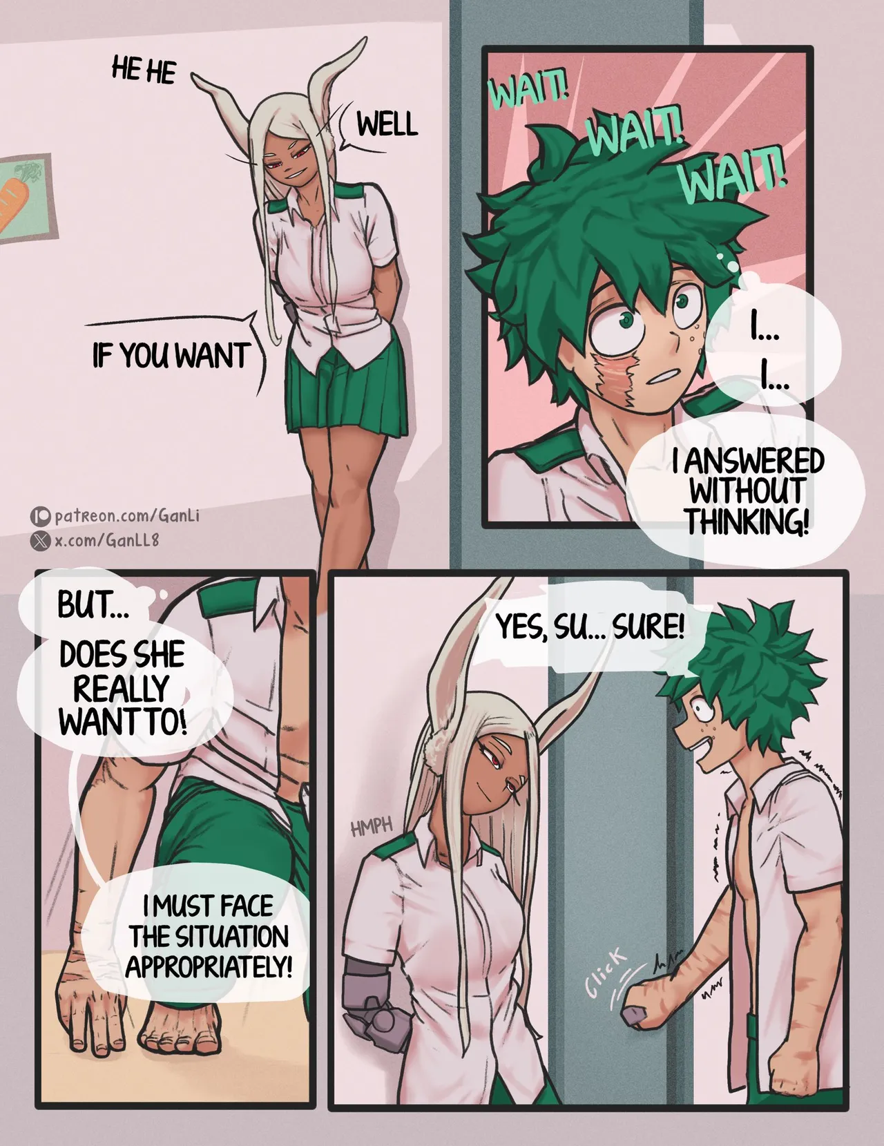 Mirko X Deku (My hero academia) [Ganli] Chapter 1 – page 6