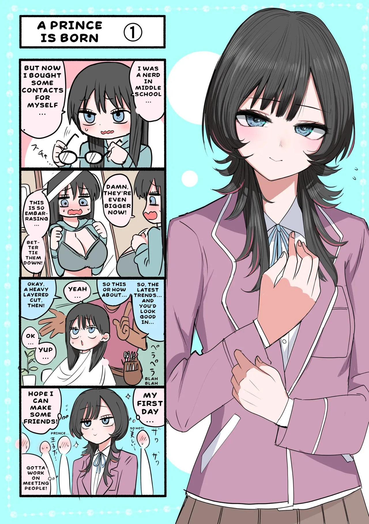My Sister is a Prince Who Acts Cool Outside but Timid at Home [Zurikishi] Chapter 1 – page 8