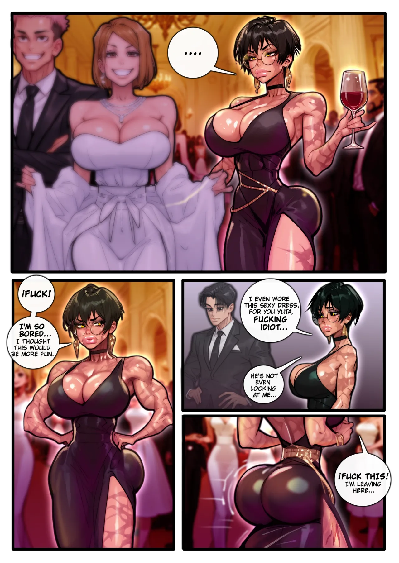 Maki &amp; Toji: Party to Pleasure (jujutsu kaisen parody) Chapter 1 – page 2