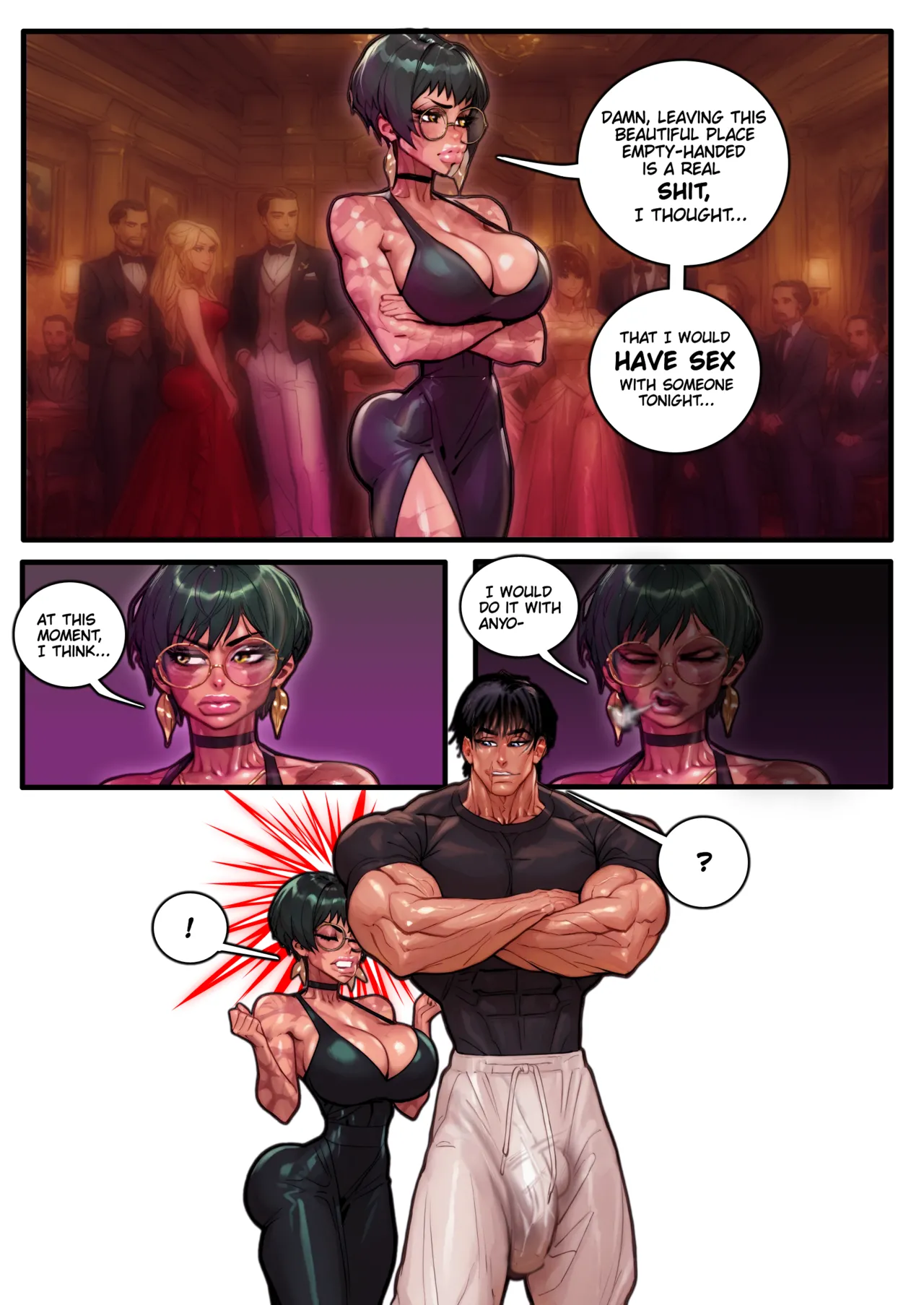 Maki &amp; Toji: Party to Pleasure (jujutsu kaisen parody) Chapter 1 – page 3