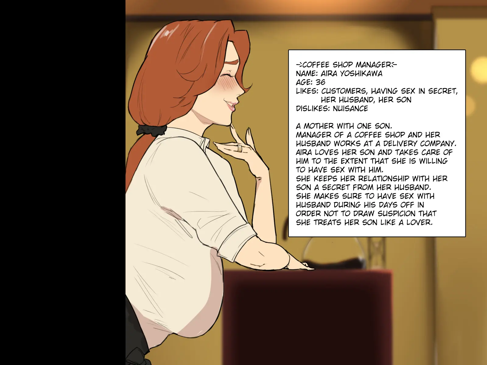 Kissaten no Tenchou wa Mainichi Musuko no Seishori Ana #1 | Coffee Shop Manager Every Day Son's Sexual Processing Hole #1 Chapter 1 – page 4