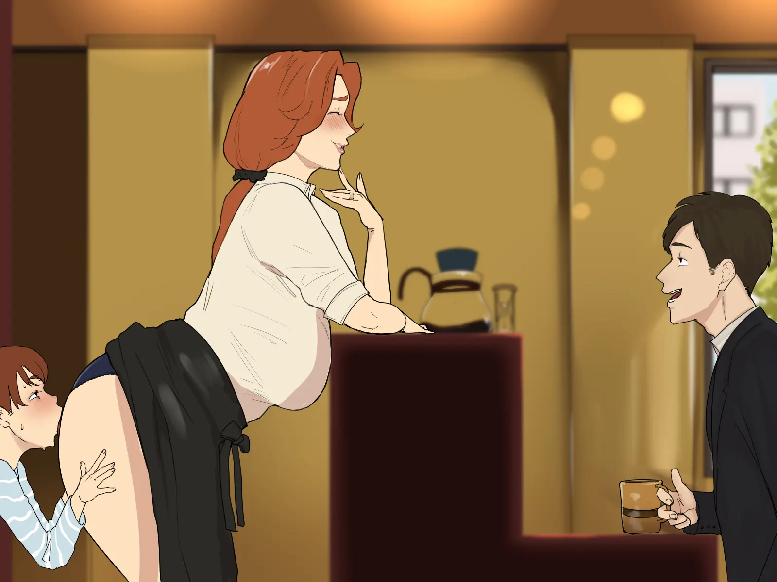 Kissaten no Tenchou wa Mainichi Musuko no Seishori Ana #1 | Coffee Shop Manager Every Day Son's Sexual Processing Hole #1 Chapter 1 – page 54