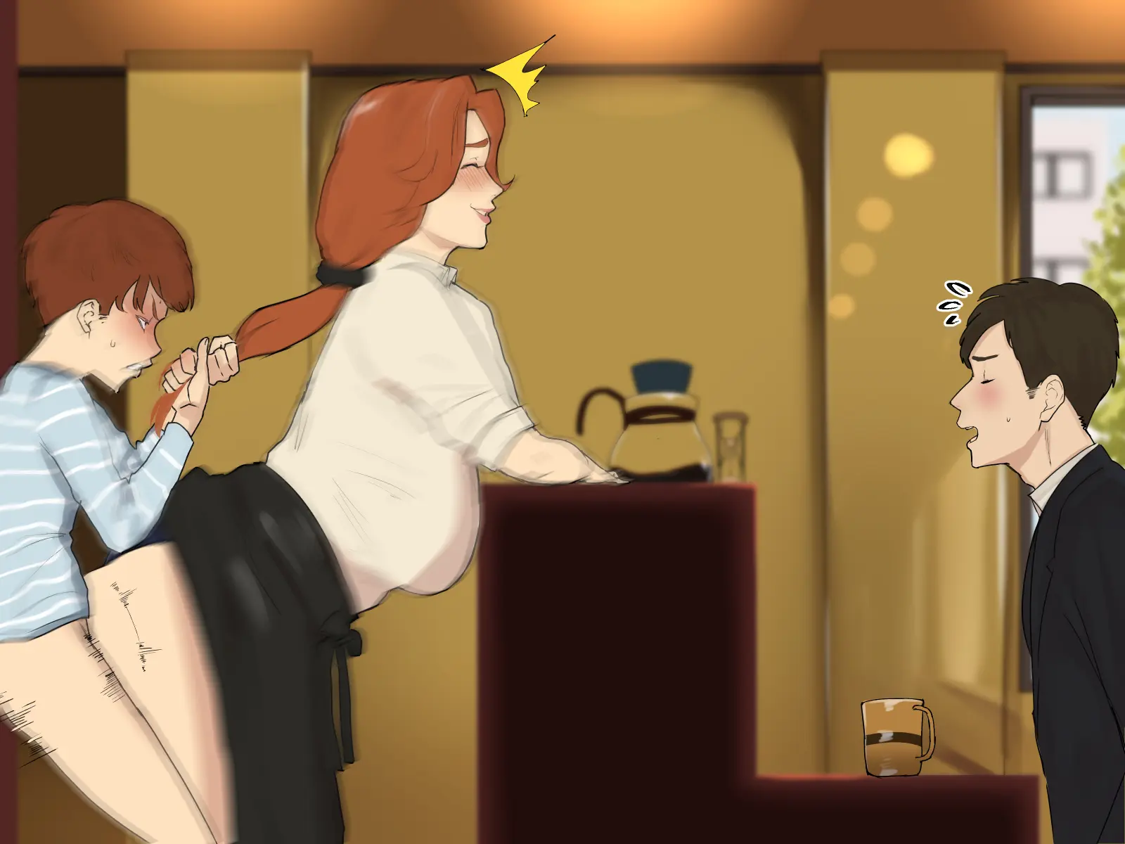 Kissaten no Tenchou wa Mainichi Musuko no Seishori Ana #1 | Coffee Shop Manager Every Day Son's Sexual Processing Hole #1 Chapter 1 – page 60