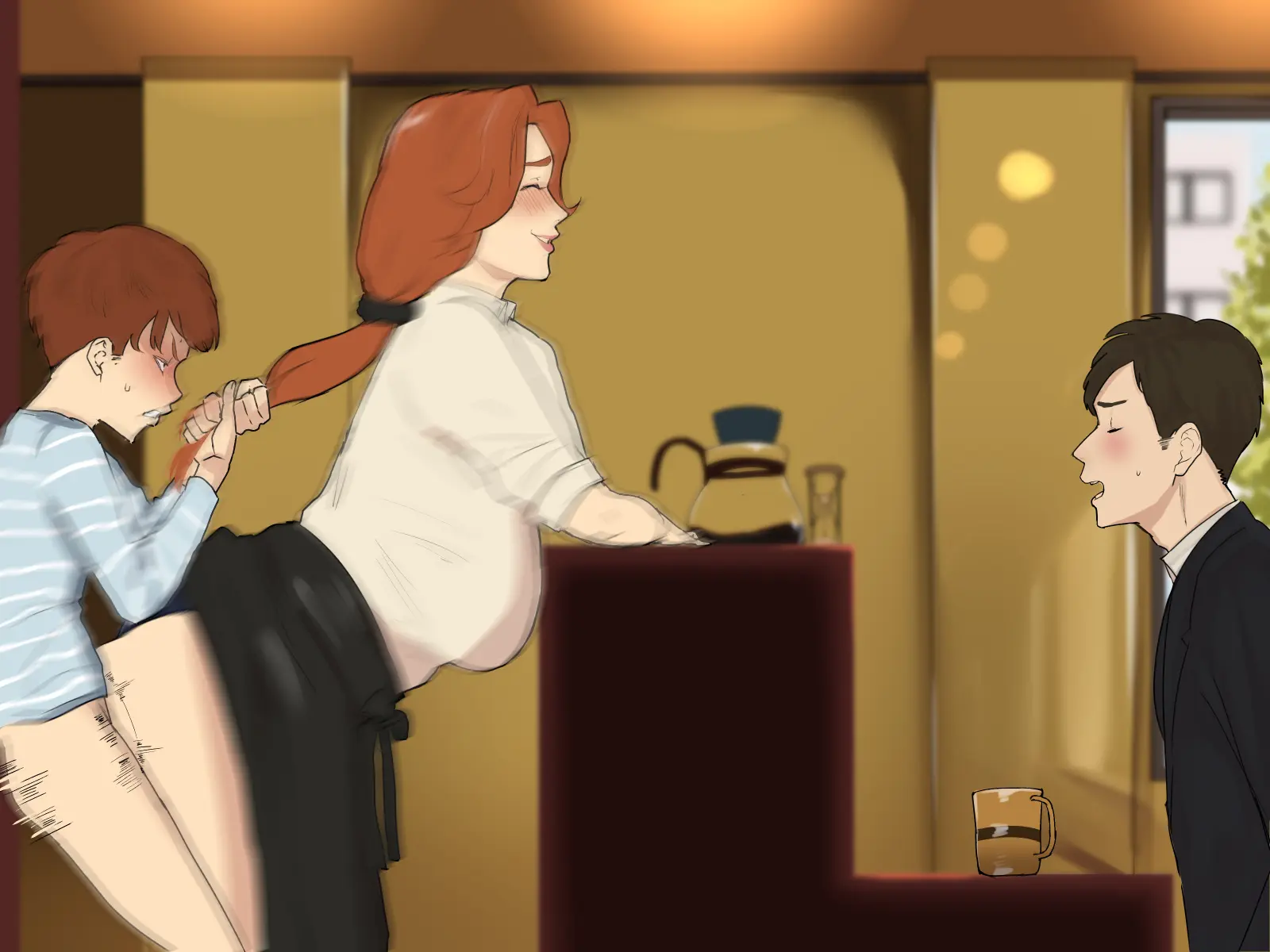 Kissaten no Tenchou wa Mainichi Musuko no Seishori Ana #1 | Coffee Shop Manager Every Day Son's Sexual Processing Hole #1 Chapter 1 – page 61