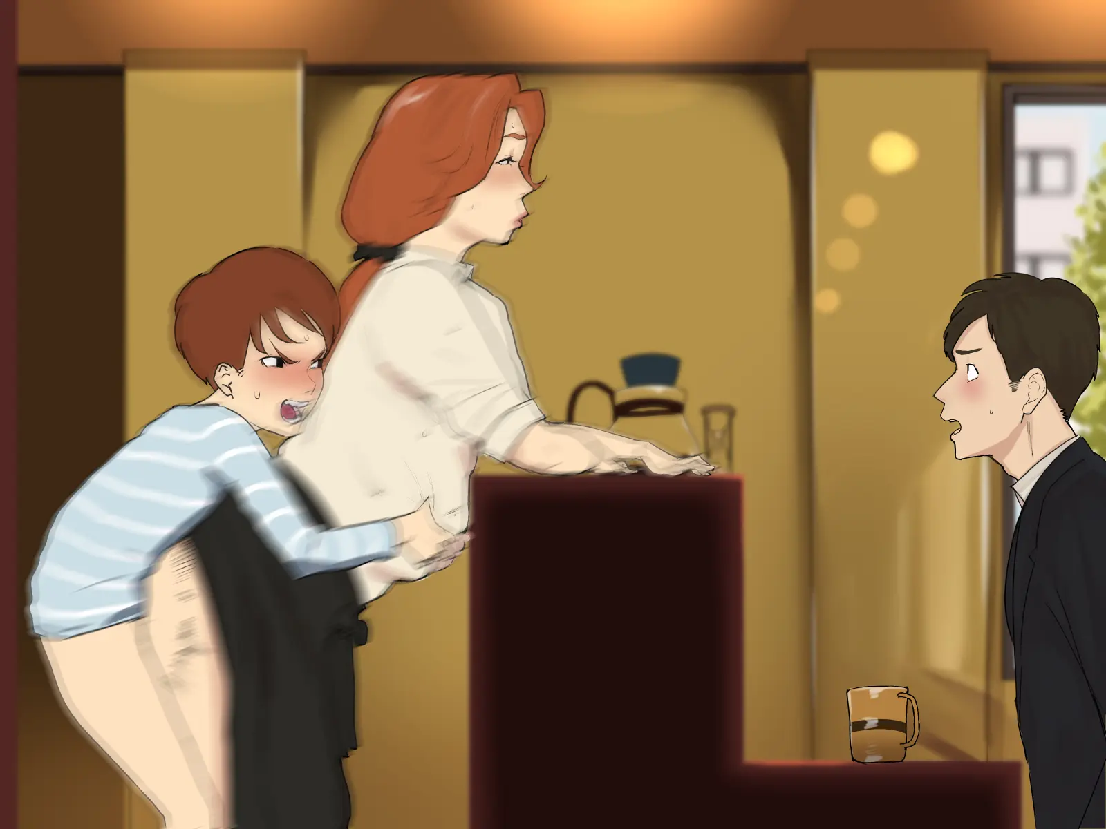 Kissaten no Tenchou wa Mainichi Musuko no Seishori Ana #1 | Coffee Shop Manager Every Day Son's Sexual Processing Hole #1 Chapter 1 – page 62