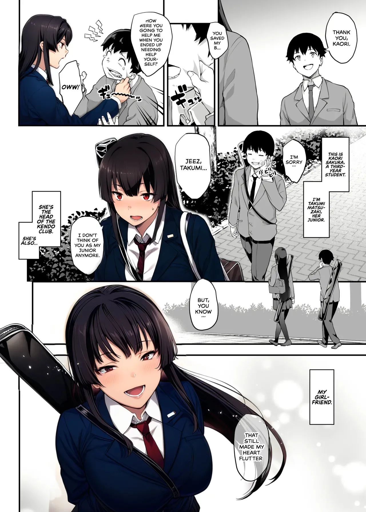 My Childhood Crush, the Fierce and Beautiful Kendo Club Captain, Would Never Fall for a Fuckboy [Kaedeko] Chapter 1 – page 3