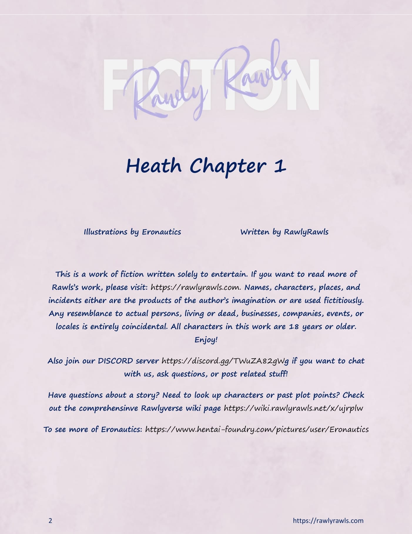 Heath [Eronautics , RawlyRawls] 1 . Heath - Chapter 1 [Eronautics , RawlyRawls] – page 2