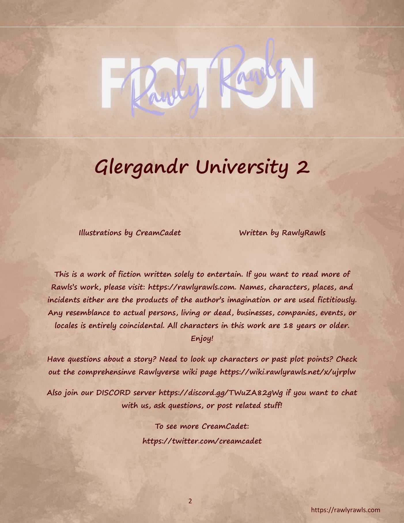 Glergandr University [CreamCadet , Rawly Rawls] 2 . Glergandr University - Chapter 2 [CreamCadet , Rawly Rawls] – page 2