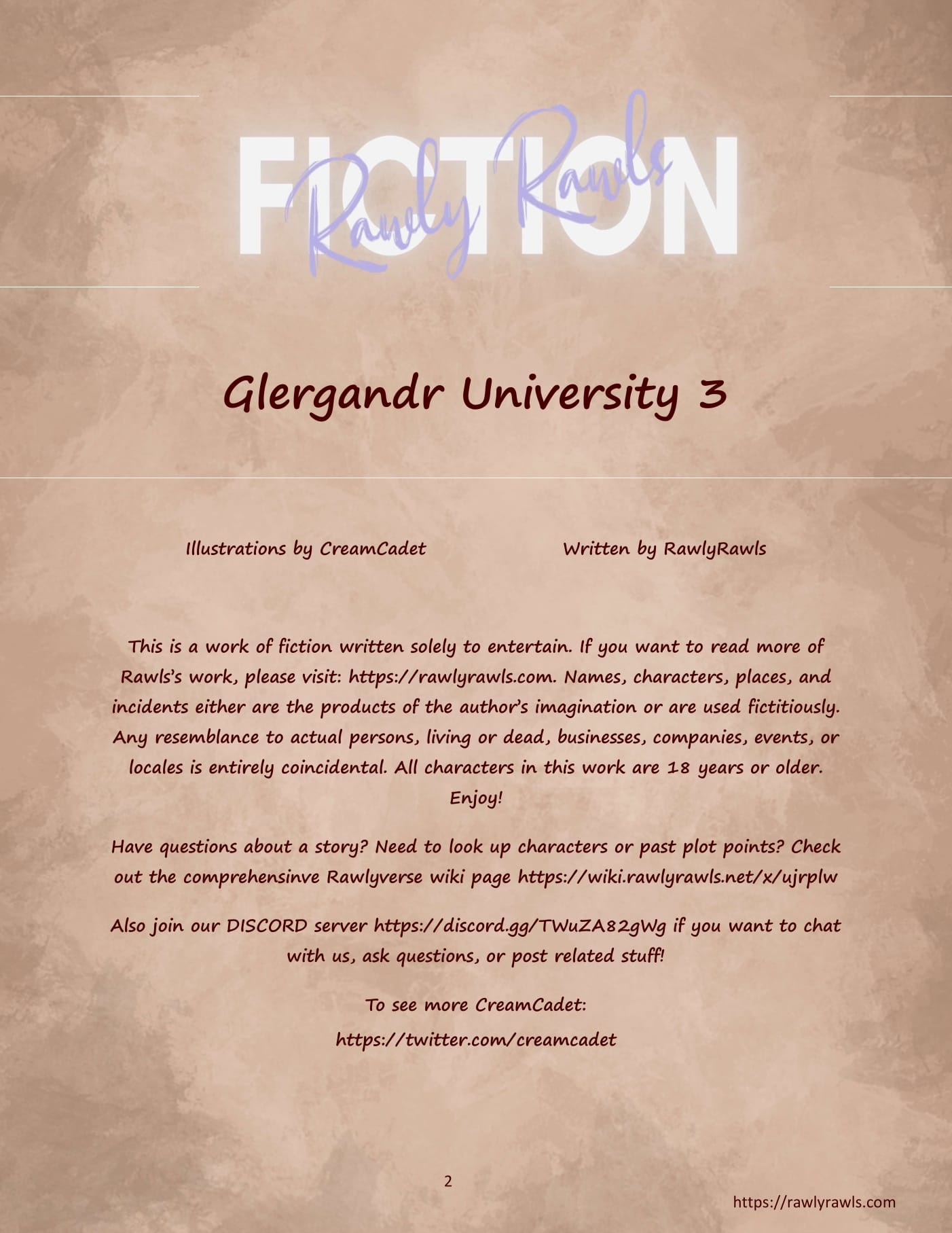Glergandr University [CreamCadet , Rawly Rawls] 3 . Glergandr University - Chapter 3 [CreamCadet , Rawly Rawls] – page 2