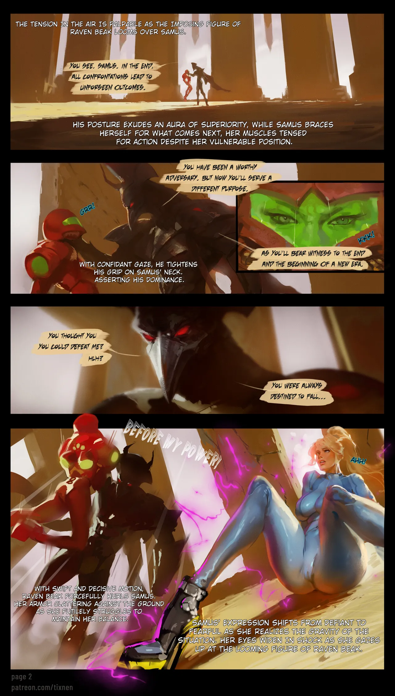 Samus &amp; Raven Beak (Metroid) [Tixnen] Chapter 1 – page 2