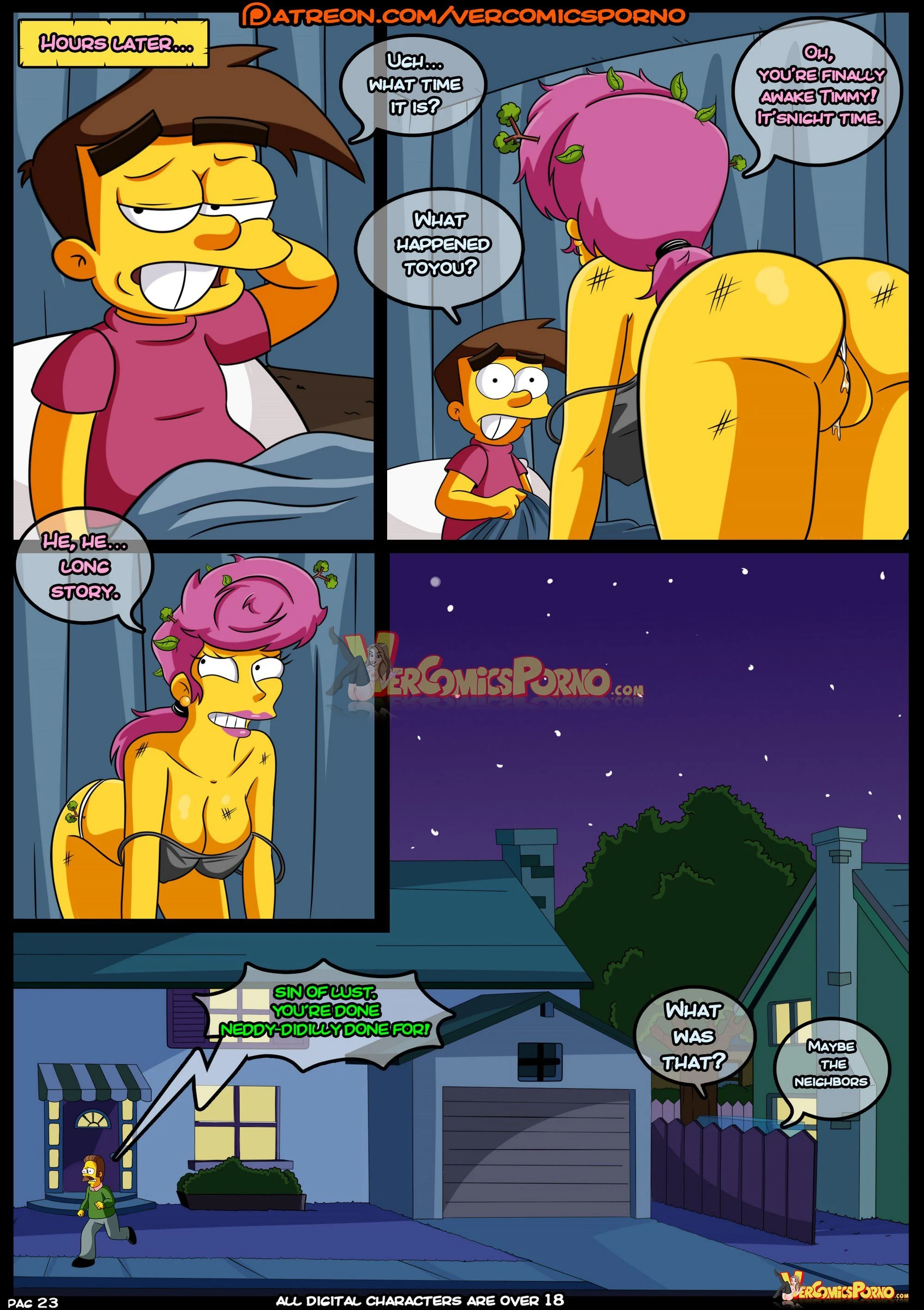 MILF Catcher’s (Various) [Croc] 2 . MILF Catcher's - Chapter 2 (The Fairly OddParents , Dexter's Laboratory , The Simpsons) [Croc] – page 24