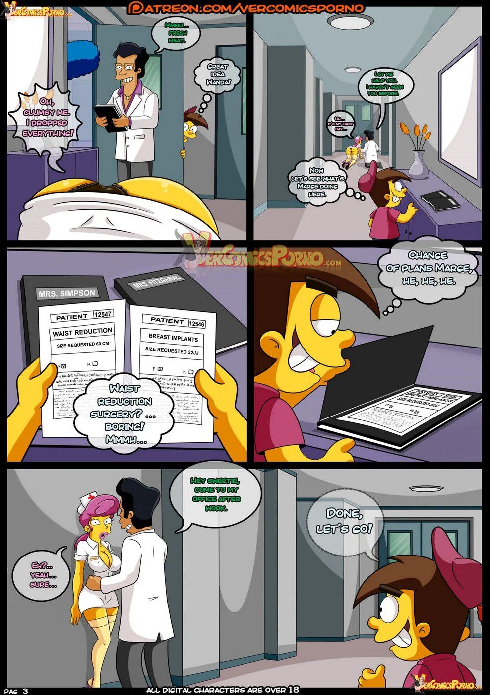 MILF Catcher’s (Various) [Croc] 2 . MILF Catcher's - Chapter 2 (The Fairly OddParents , Dexter's Laboratory , The Simpsons) [Croc] – page 4