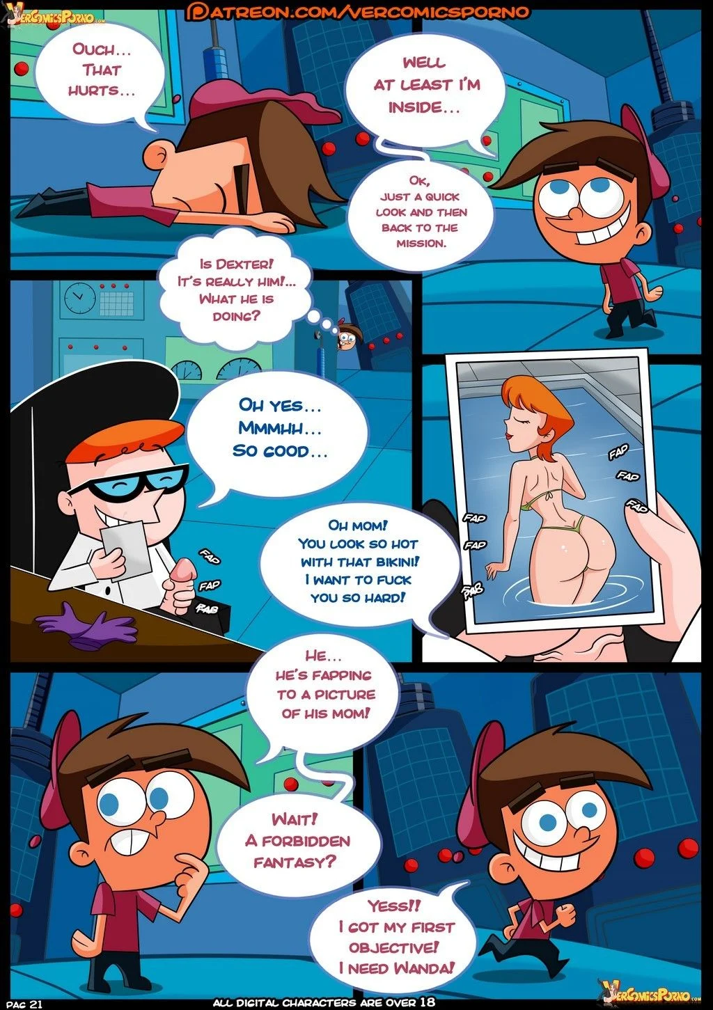 MILF Catcher’s (Various) [Croc] 1 . MILF Catcher's  - Chapter 1 (The Fairly OddParents , Dexter's Laboratory , The Simpsons) [Croc] – page 22
