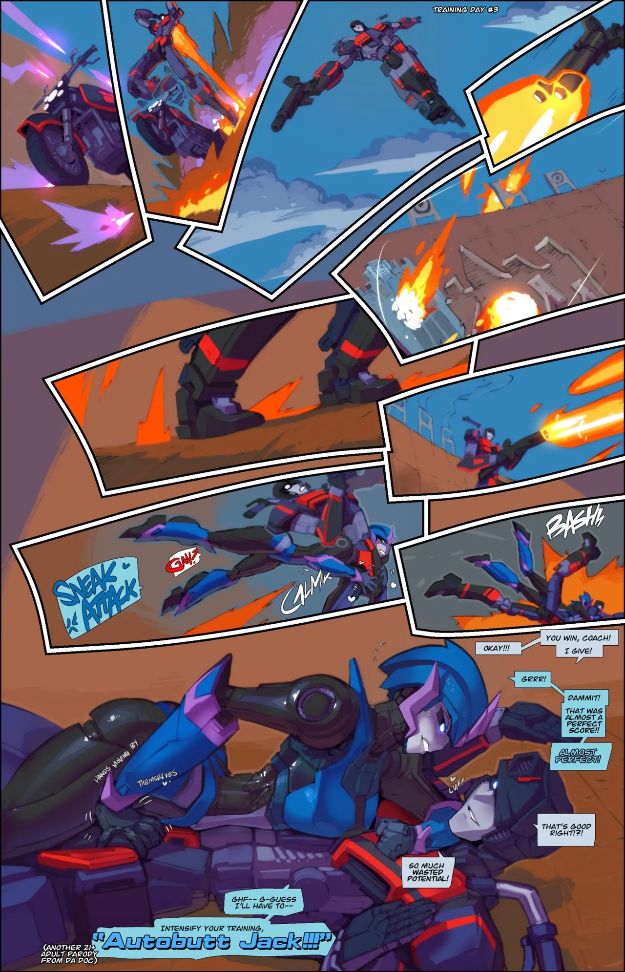 Jack X Arcee: "Autobutt Jack" (Transformer) [Fred Perry] 1 . Jack X Arcee: "Autobutt Jack" - Chapter 1 (Transformer) [Fred Perry] – page 2