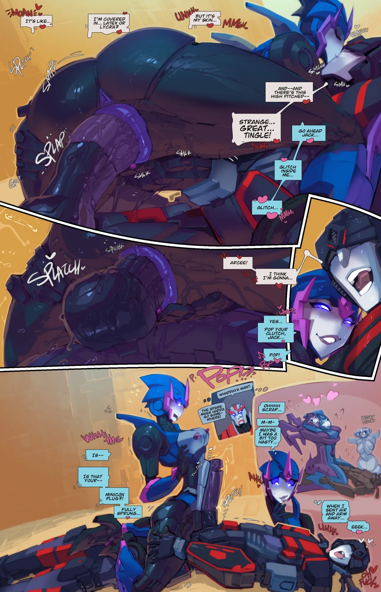 Jack X Arcee: "Autobutt Jack" (Transformer) [Fred Perry] 1 . Jack X Arcee: "Autobutt Jack" - Chapter 1 (Transformer) [Fred Perry] – page 8