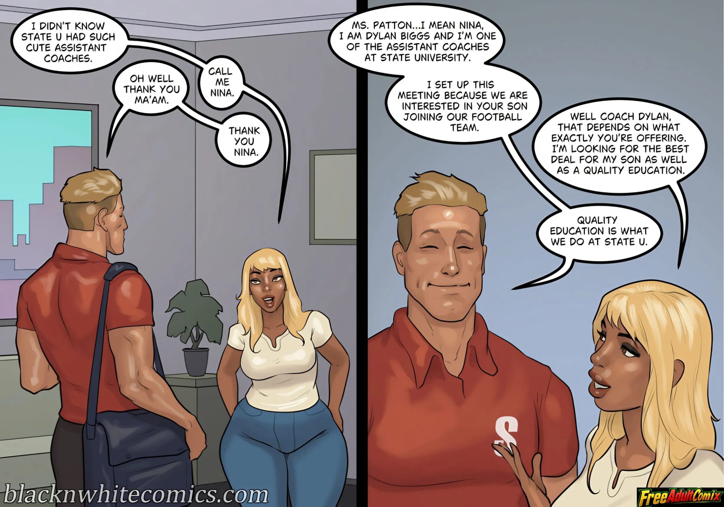 The Recruit [BlackNWhiteComics] 1 . The Recruit - Chapter 1 [BlackNWhiteComics] – page 8