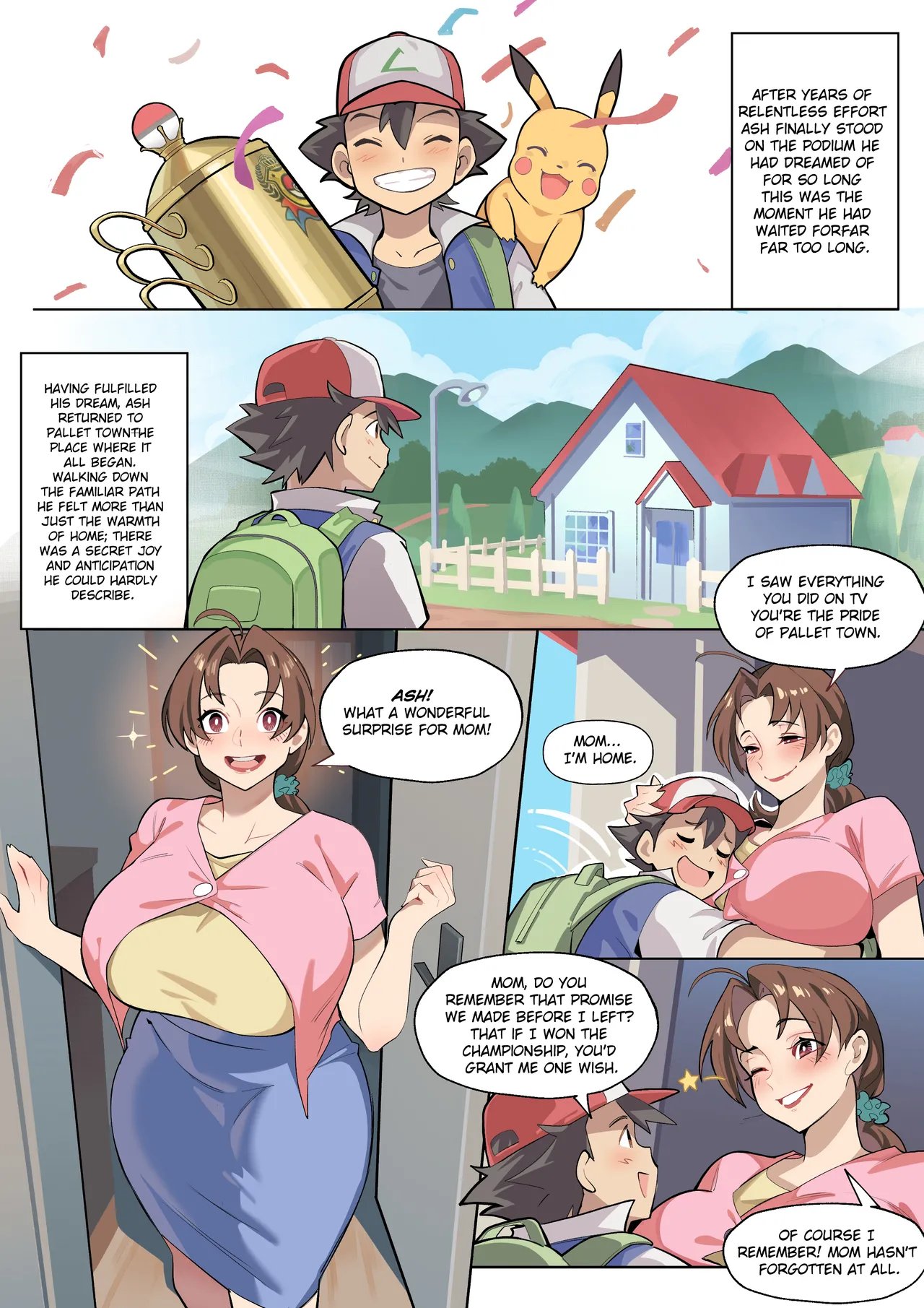 Ash &amp; Delia comic porn Ash & Delia Chapter 1 – page 1