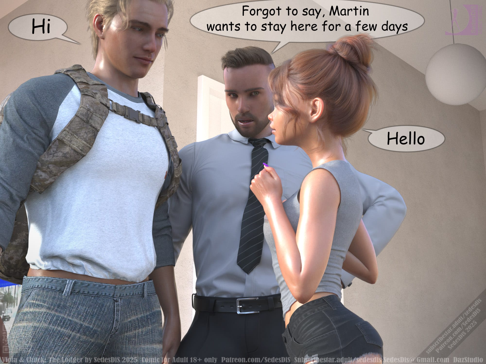 Viola &amp; Chuck – The Lodger [SedesDiS] 1 . Viola & Chuck - The Lodger - Chapter 1 [SedesDiS] – page 8