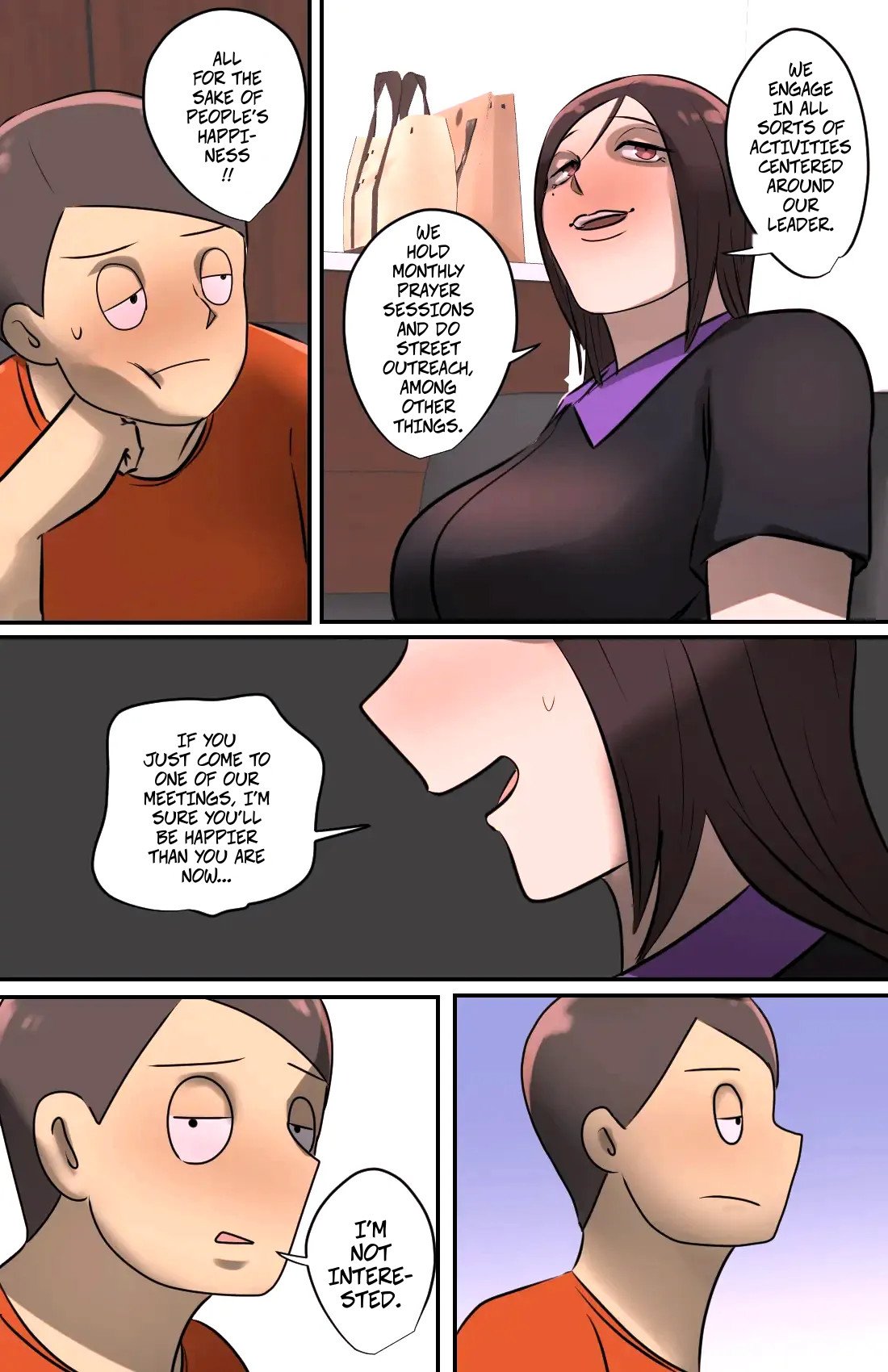 [Chotto B-Sen] A Saleswoman Interrupted Me While I Was Jerking-Off — Genkan o Aketara Iru Kanyuu Oba-san comic porn [Chotto B-Sen] A Saleswoman Interrupted Me While I Was Jerking-Off — Genkan o Aketara Iru Kanyuu Oba-san [Colorized] Chapter 1 – page 7